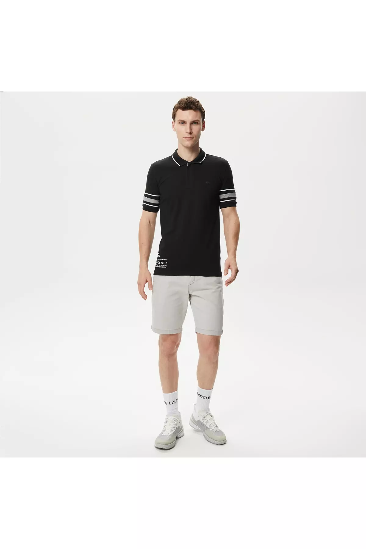 Men's Slim Fit Organic Cotton Grey Bermuda Shorts