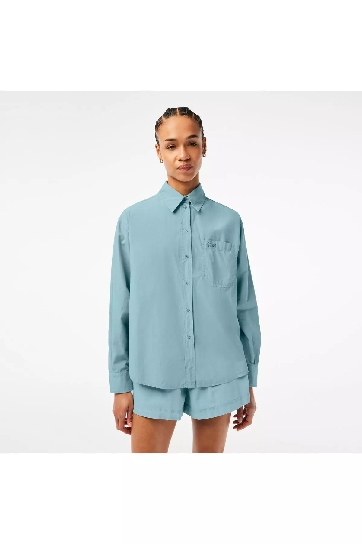 Women's Oversized Blue Shirt