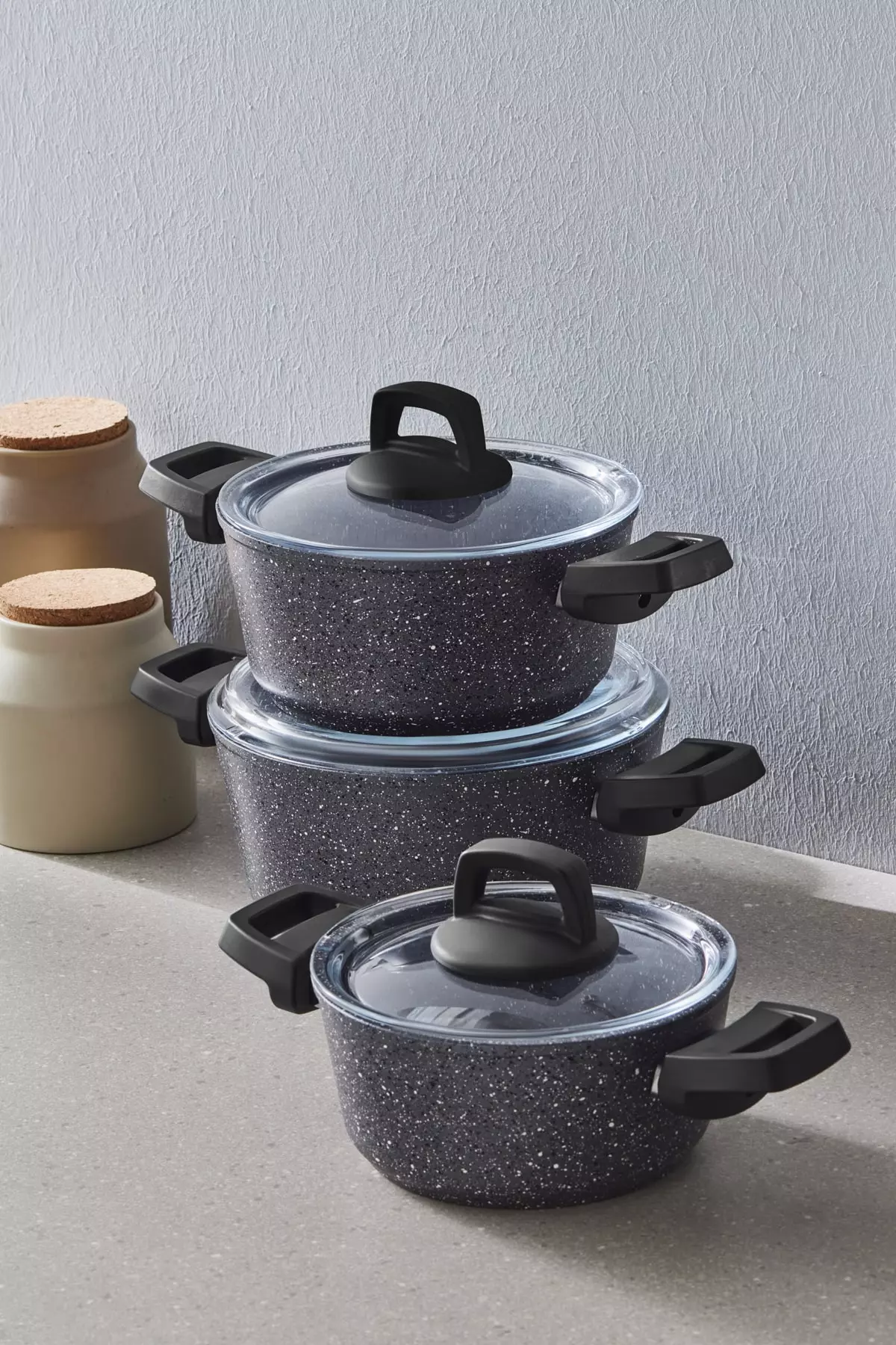 Biogranite Atlas 6 Piece Midi Pot Set
