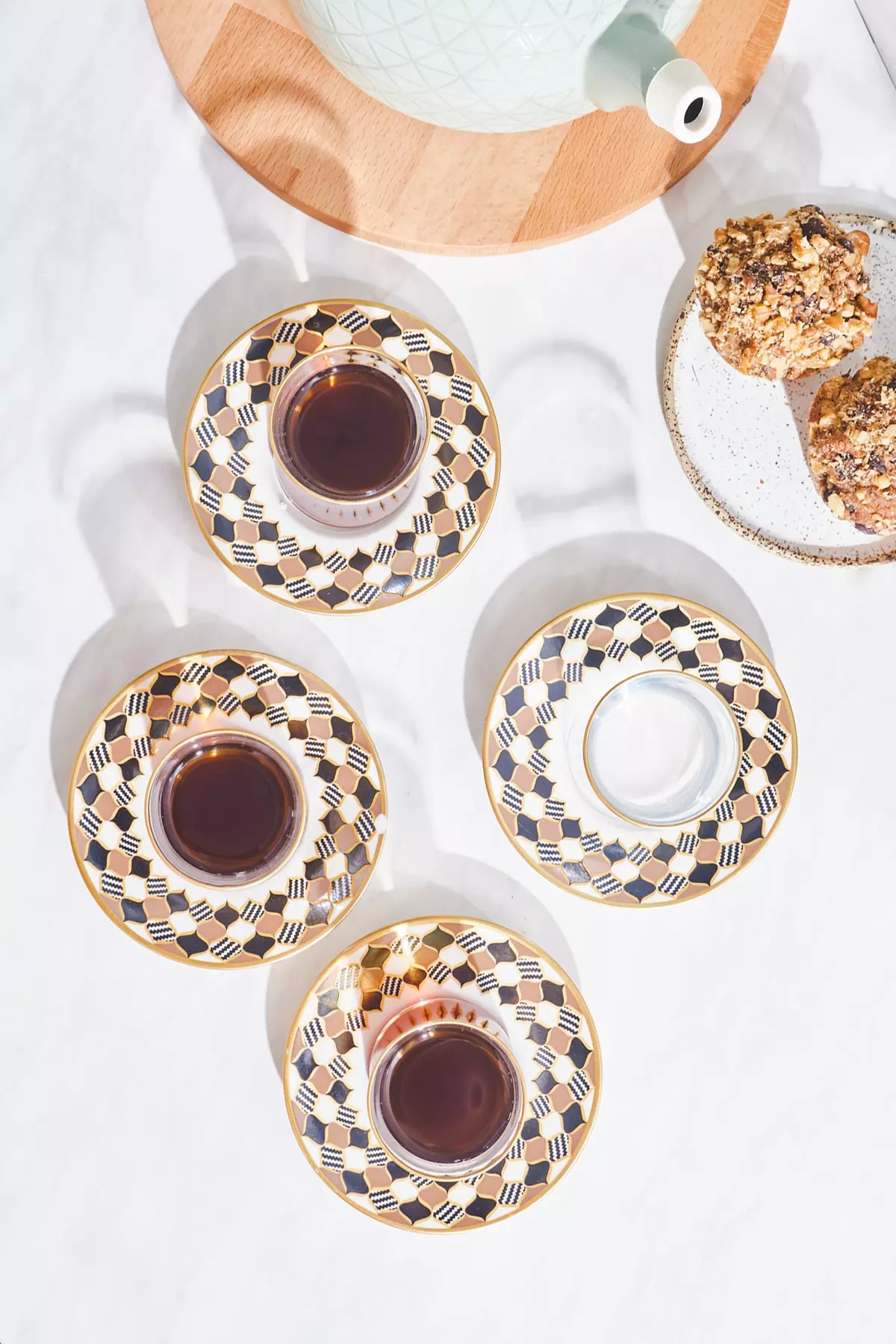 Wicker 12 Piece Tea Set for 6 People
