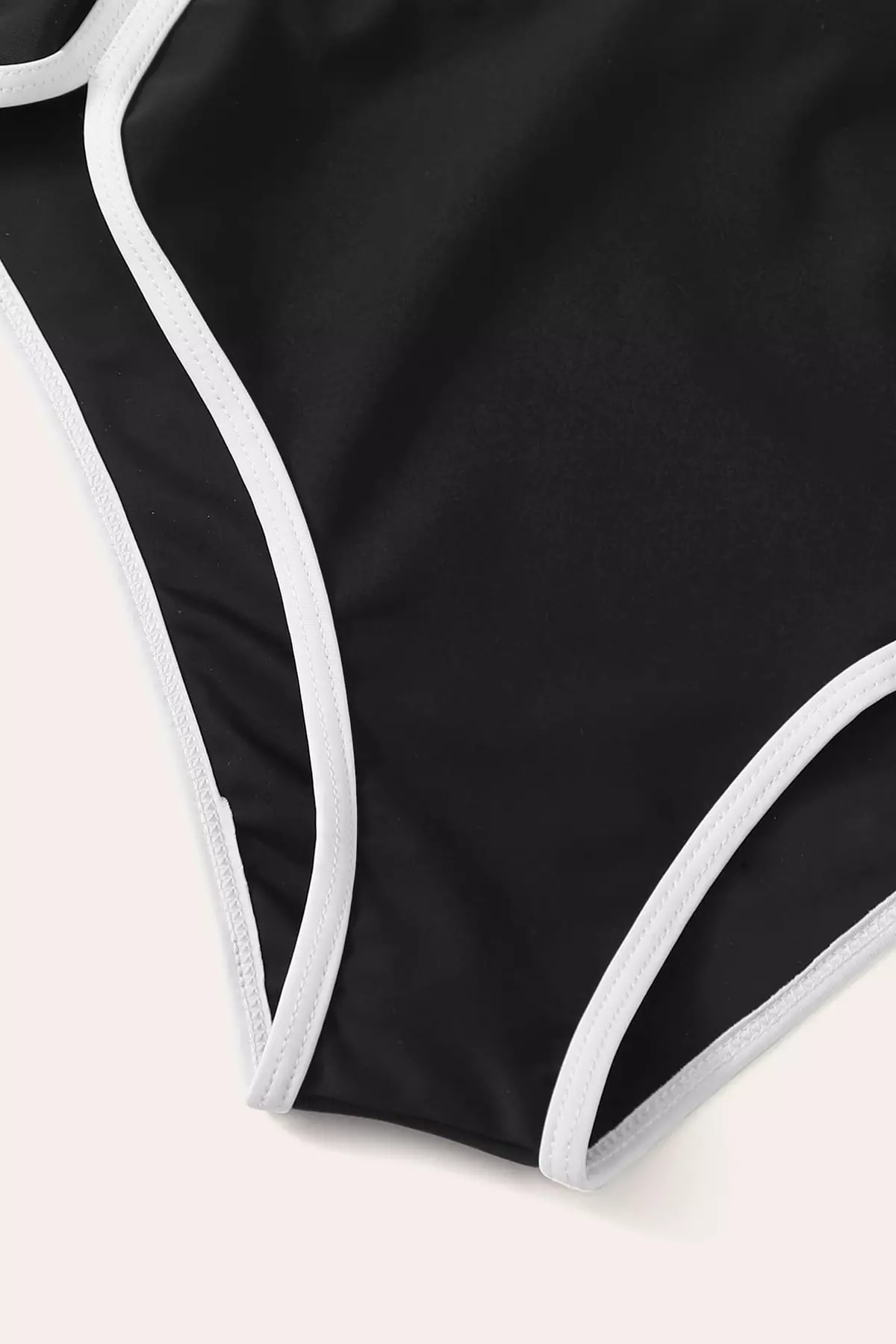 Women's Black Padded High-Waisted Panty Set