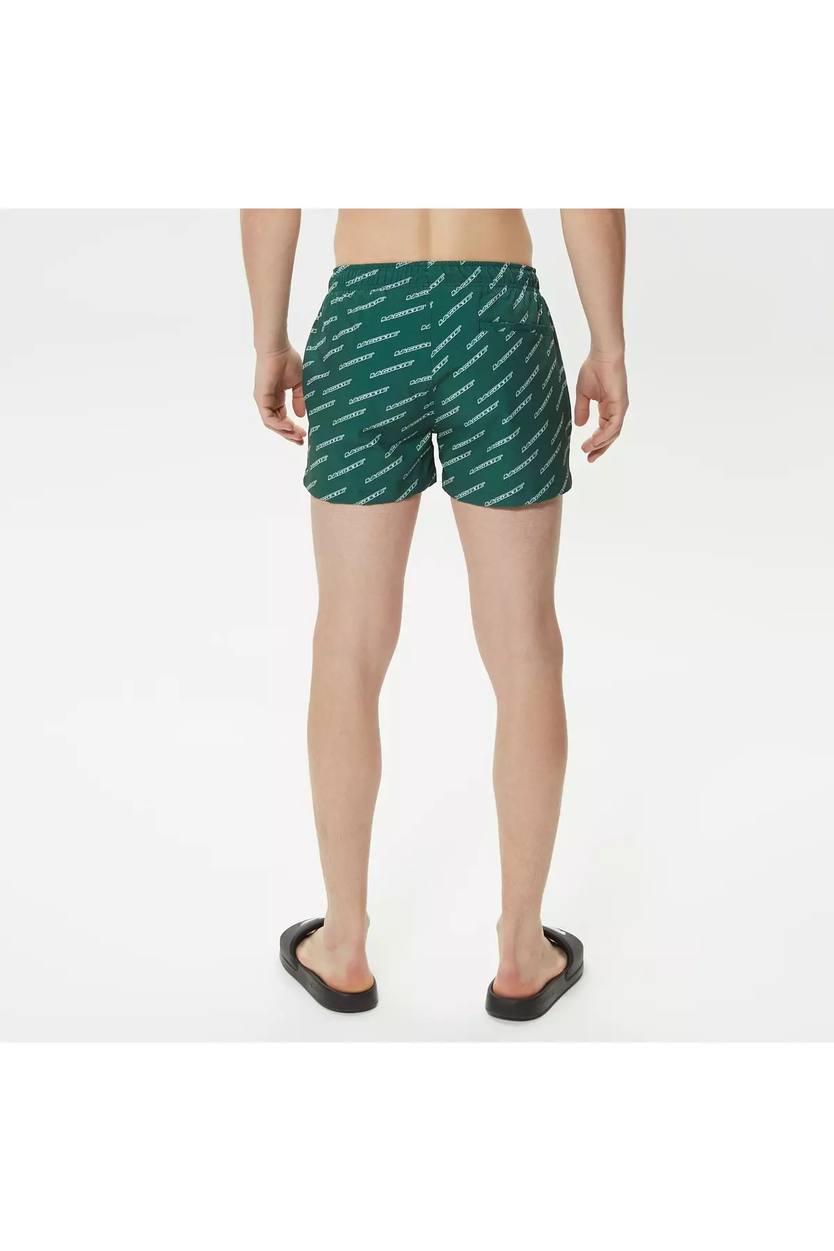 Men's Printed Green Swimsuit Shorts