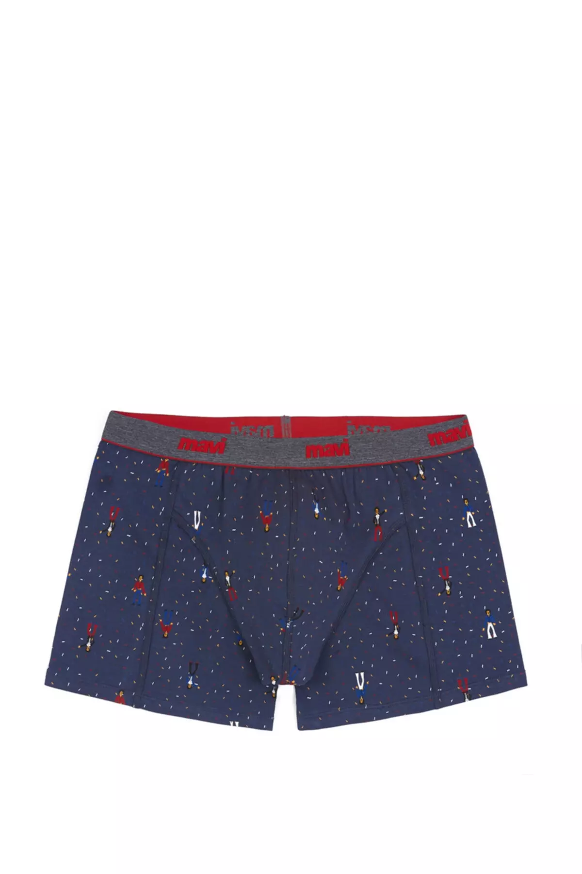 Patterned Navy Boxer