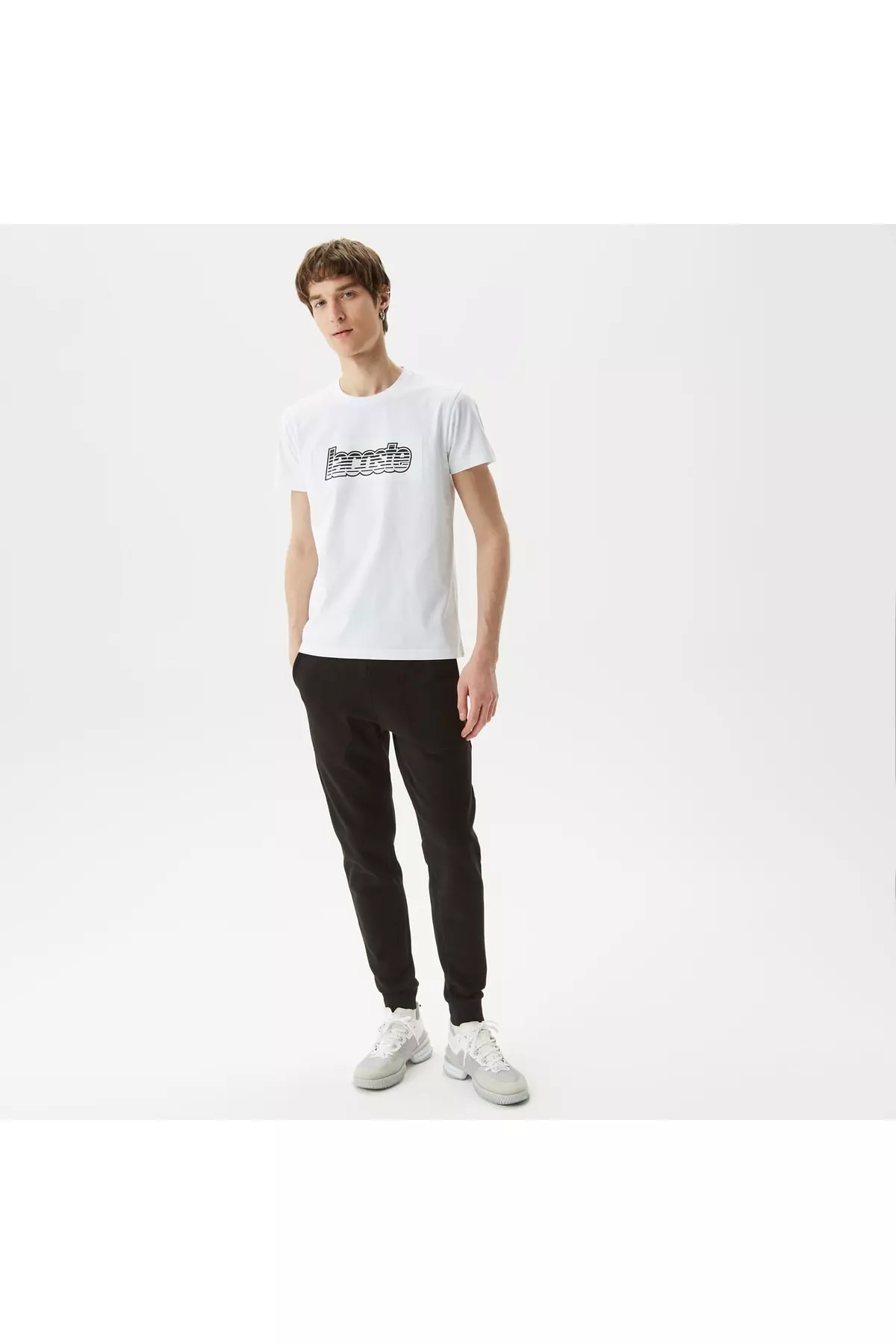 Men's Regular Fit Bicycle Neck Printed White T-shirt