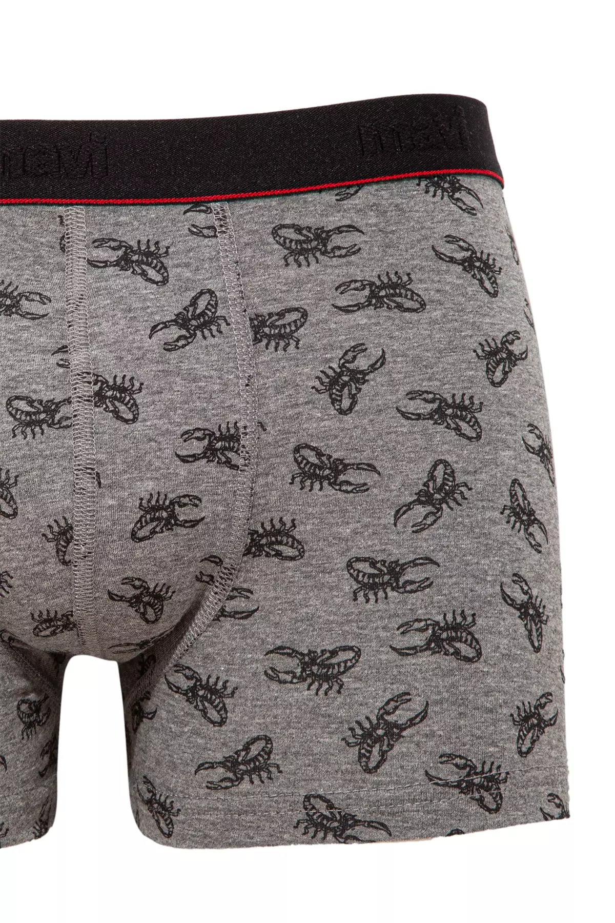 Cancer Printed Gray Boxer 0910046-30774