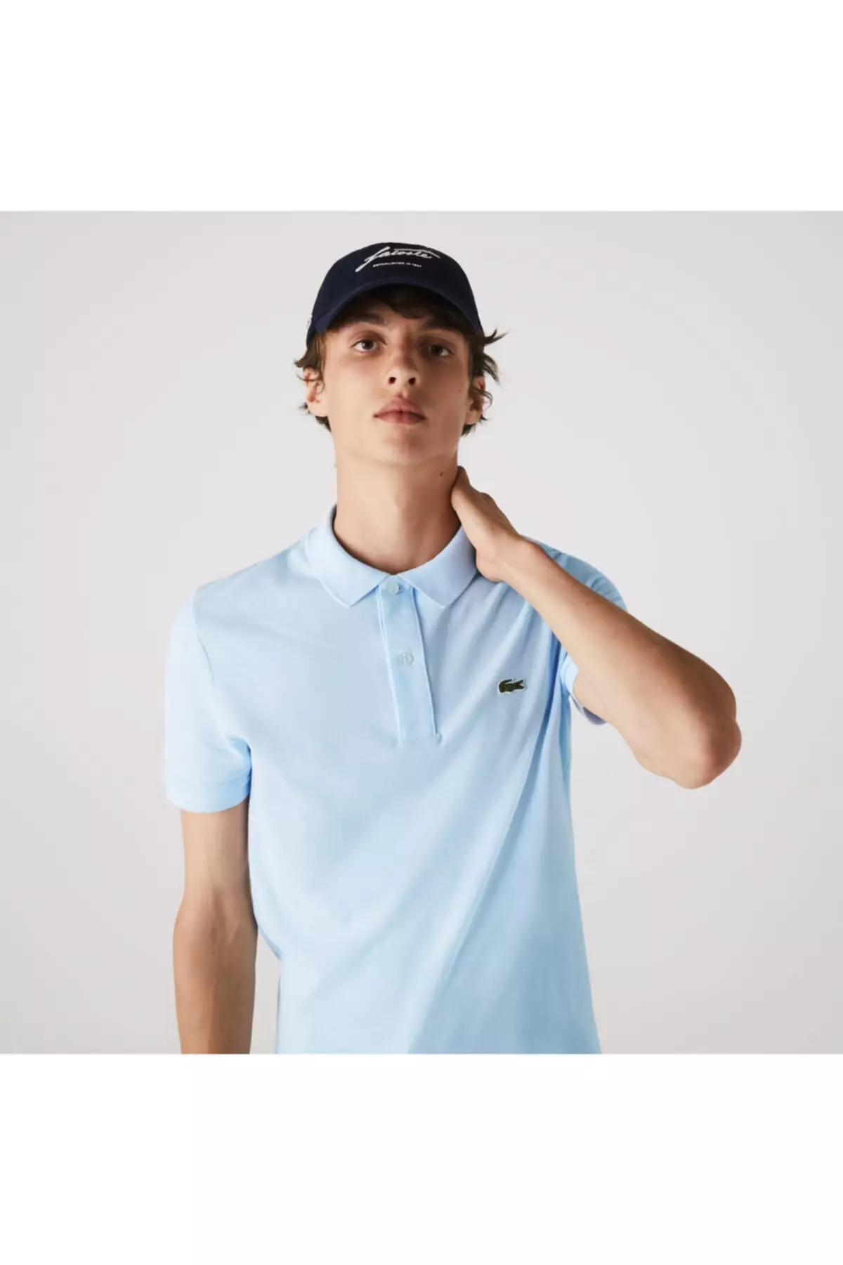 Men's Slim Fit Light Blue Polo PH4012