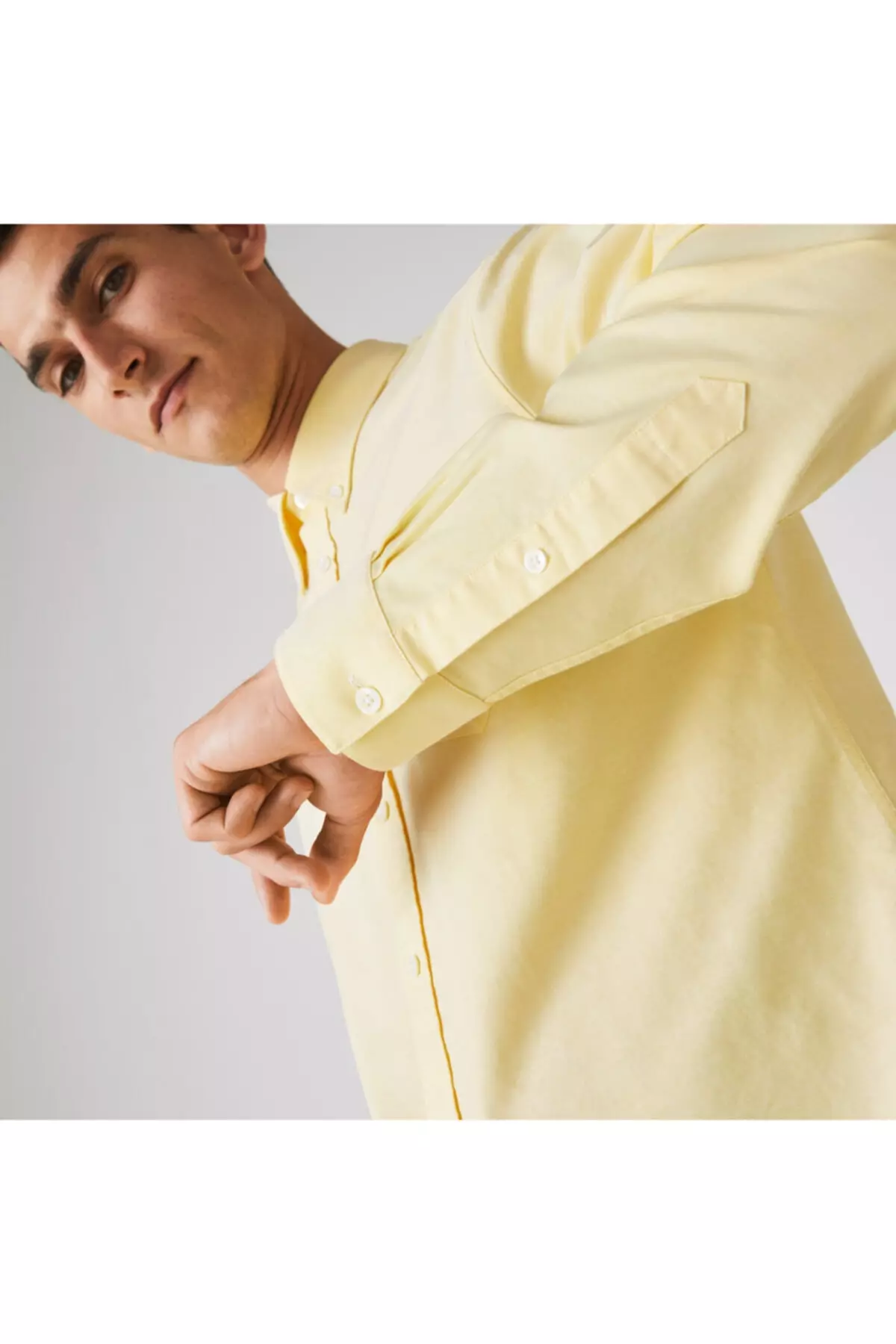 Men's Regular Fit Yellow Shirt