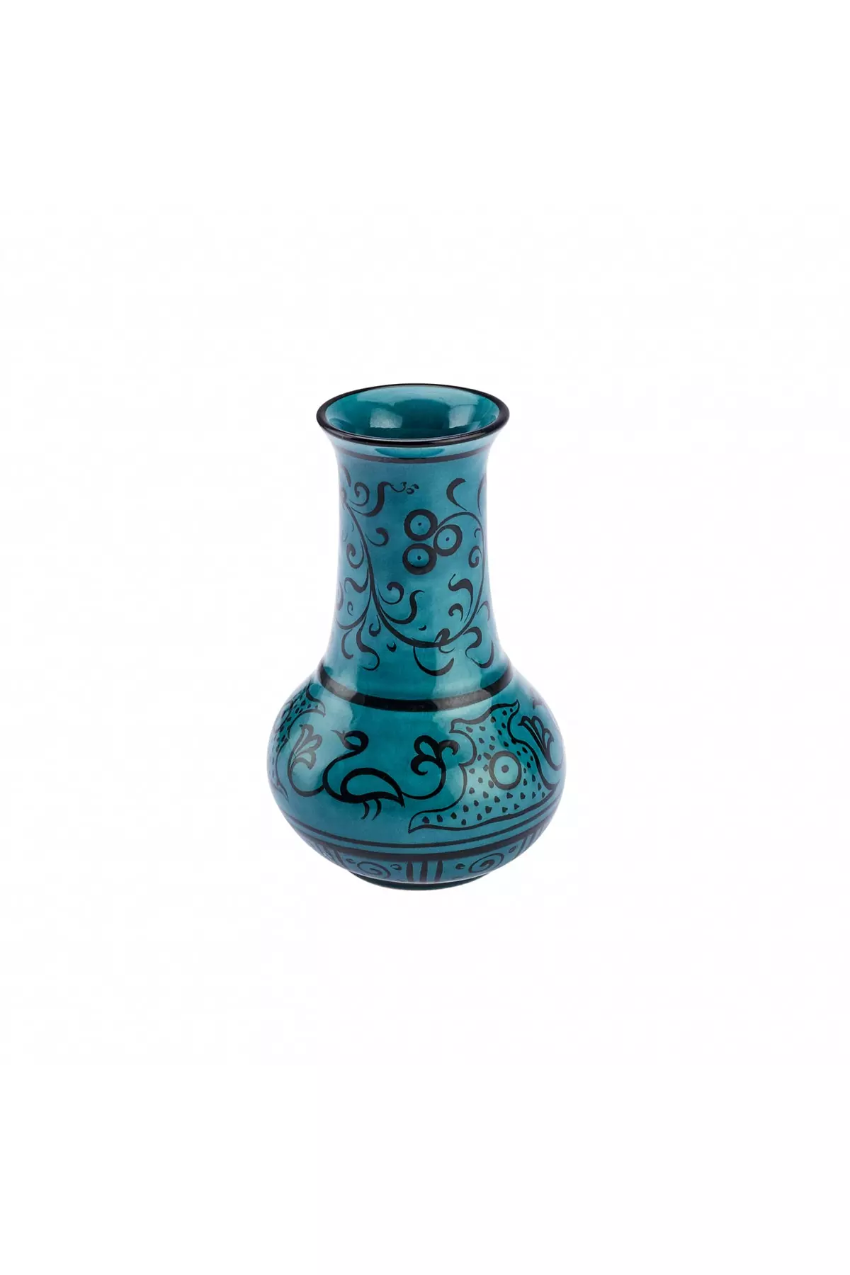 Handmade Blue Seljuk Ceramic Vase