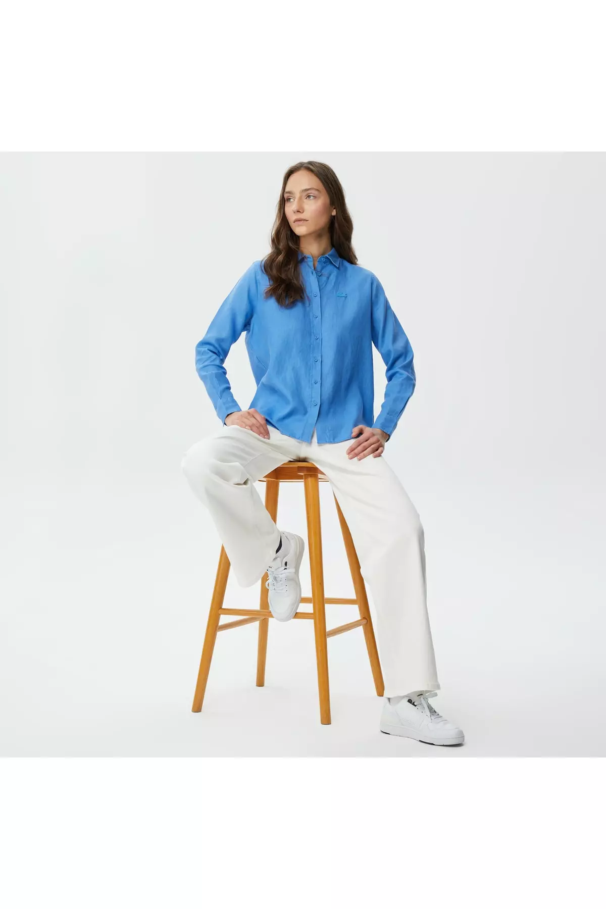 Women's Relaxed Fit Blue Shirt