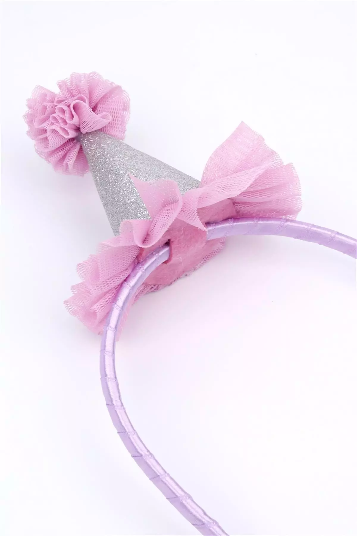 Purple Tulle Detailed Girl's Crown