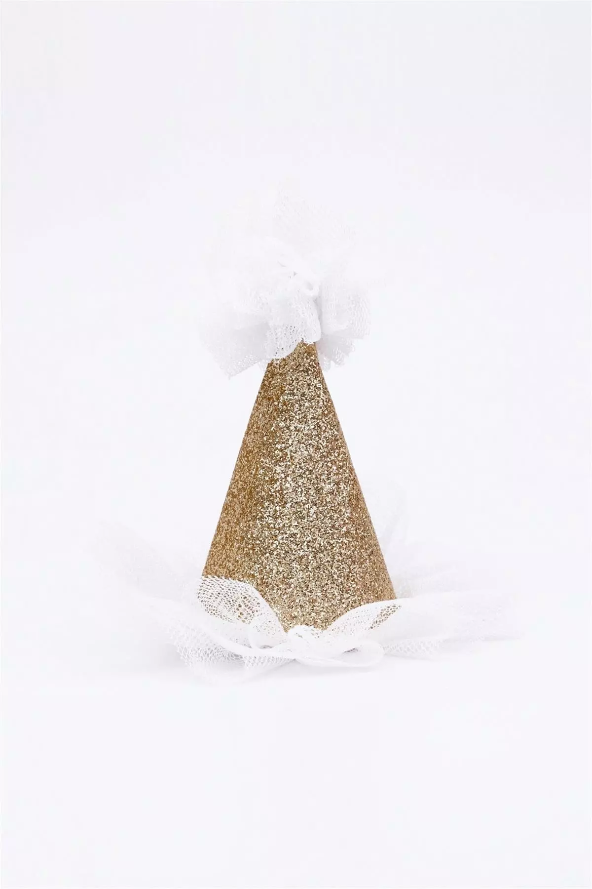 Beige Tulle Funnel Clip Hairpin