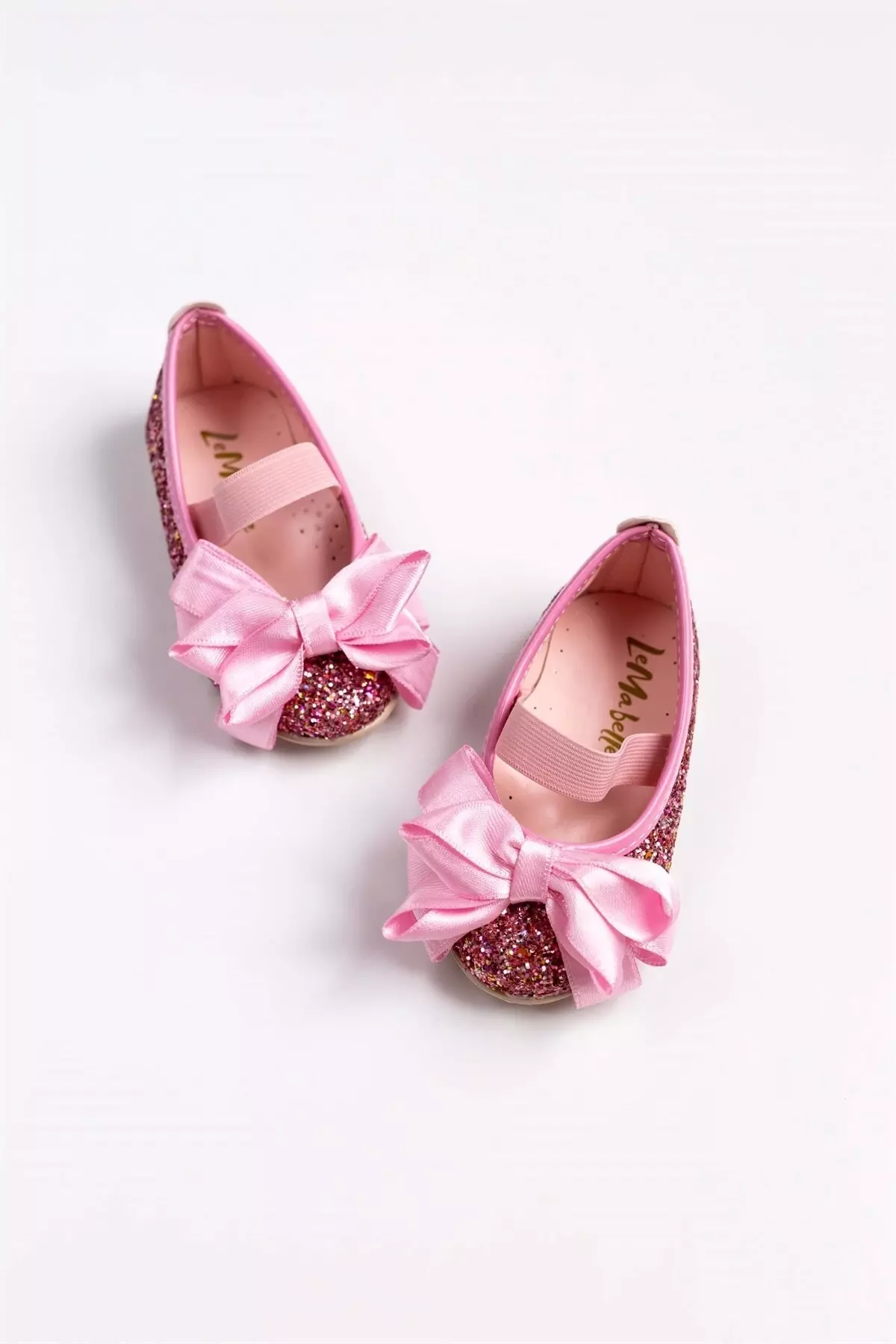 Pink Bow Glitter Girl's Shoes