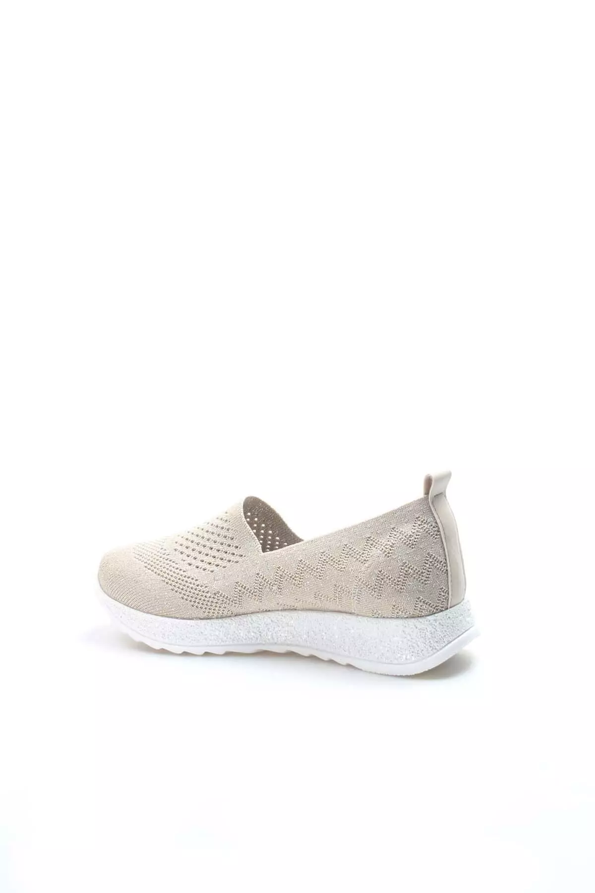 Women's Daily Comfort Orthopedic Soft Sole Knitted Beige Mother Sports Shoe Sneaker