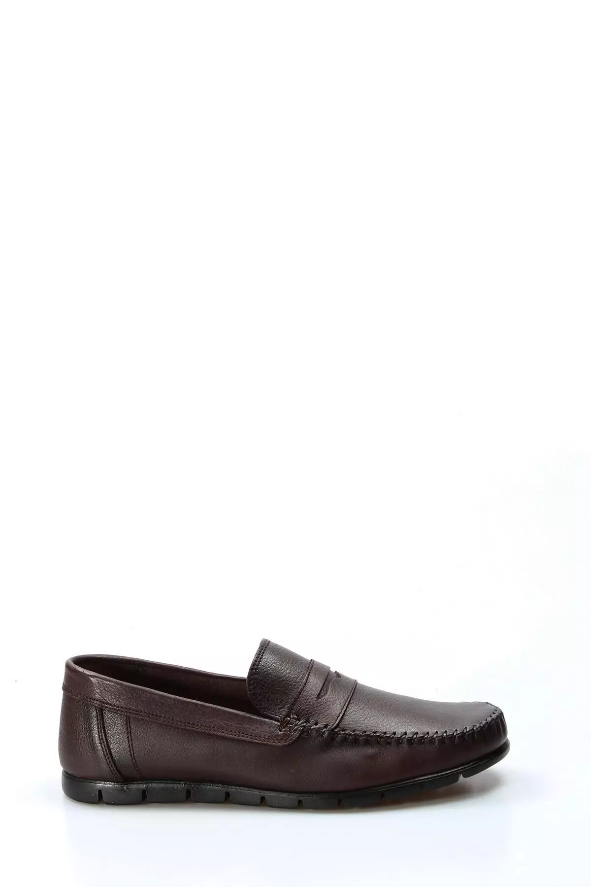 Genuine Leather Brown Men's Loafer Shoes 783ma20