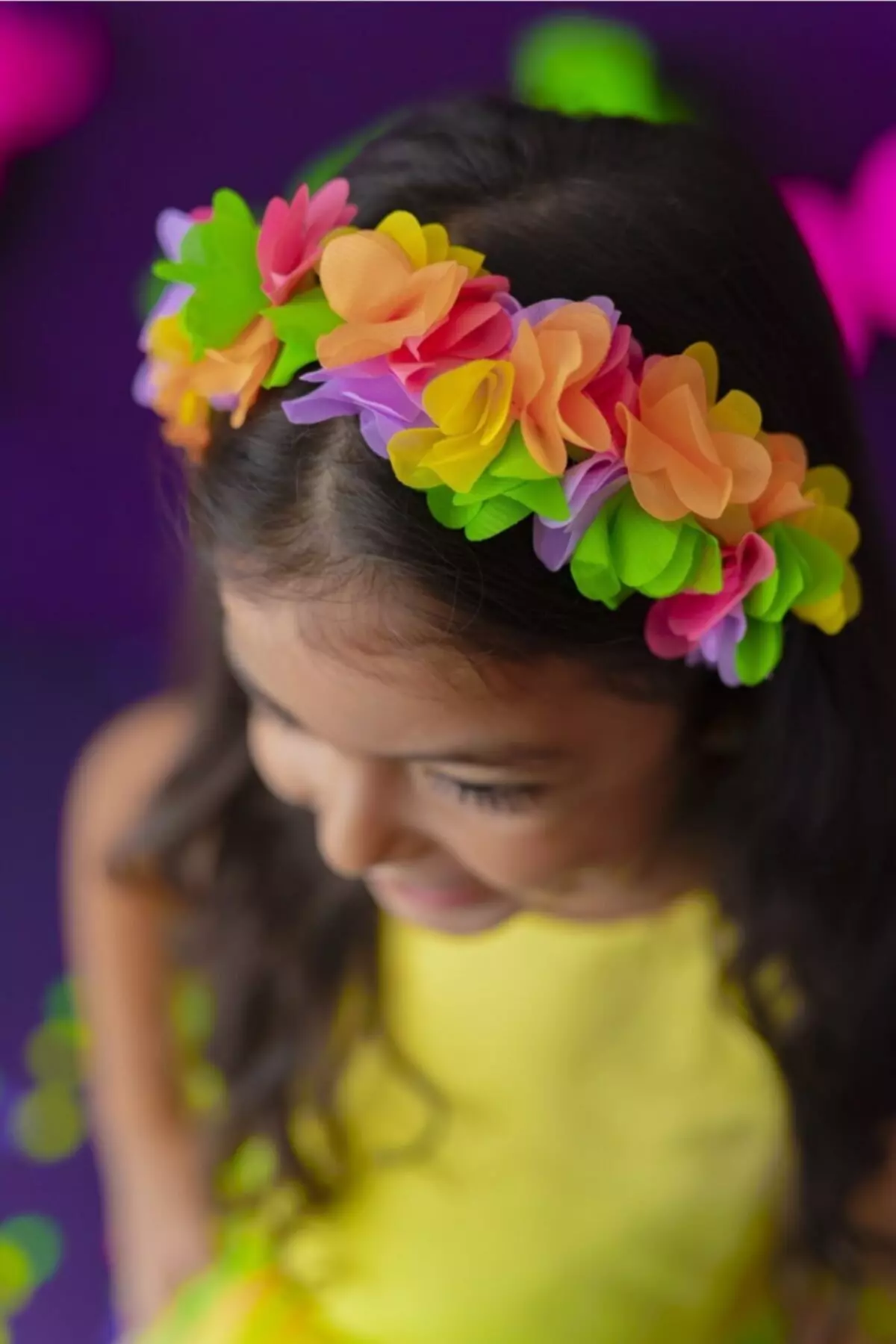 Colorful Girl Child Crown Frida