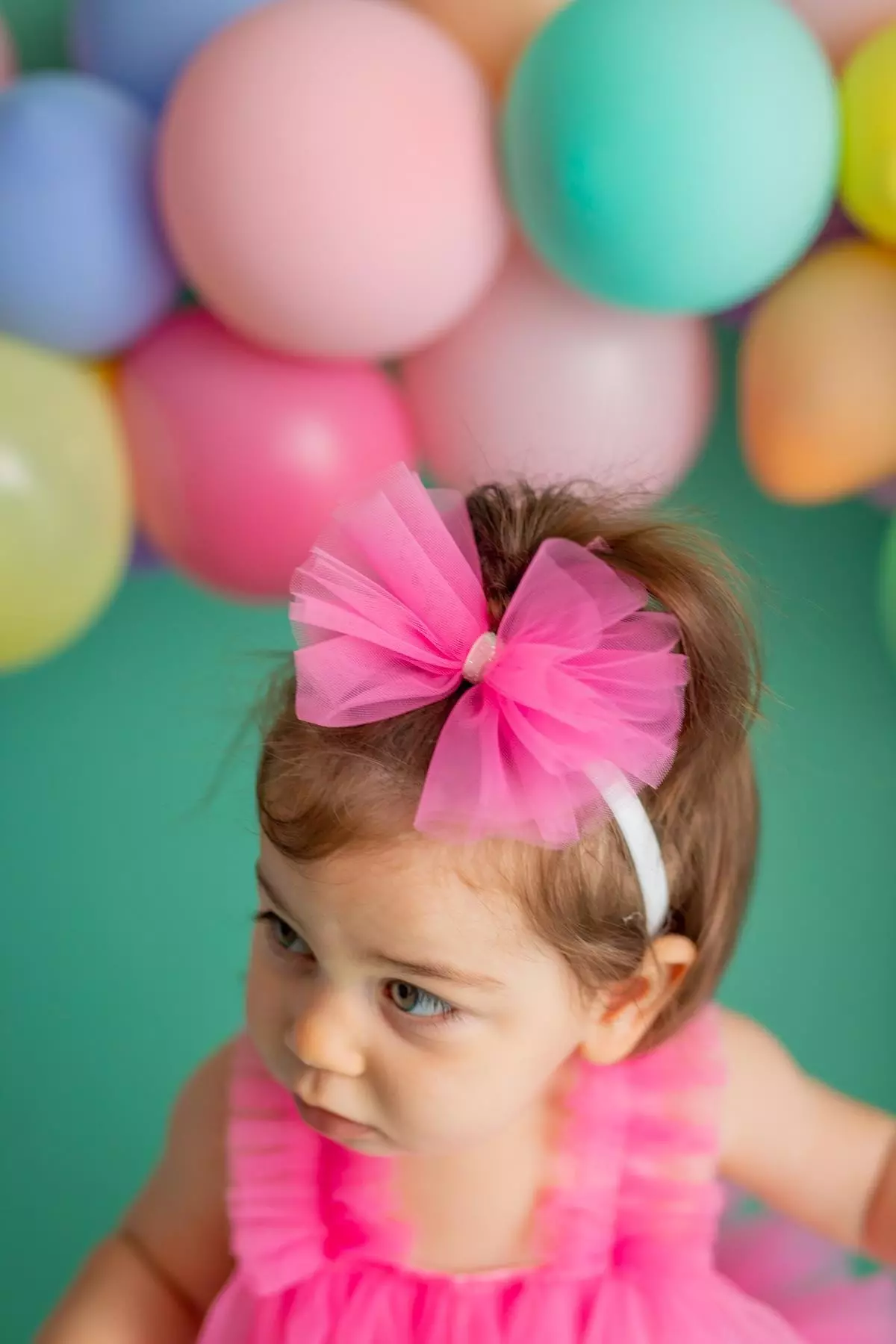 Fuchsia Baby Girl Bandana Bow Bonbon