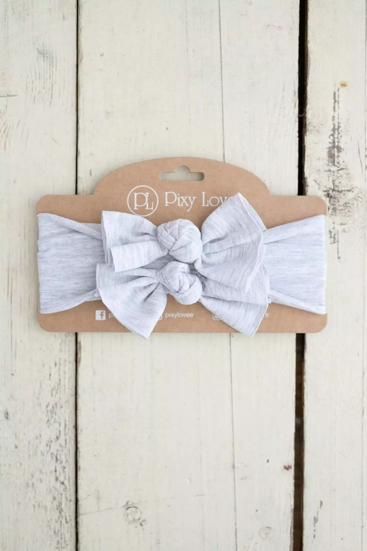 Gray Girl Baby Bandana Lia