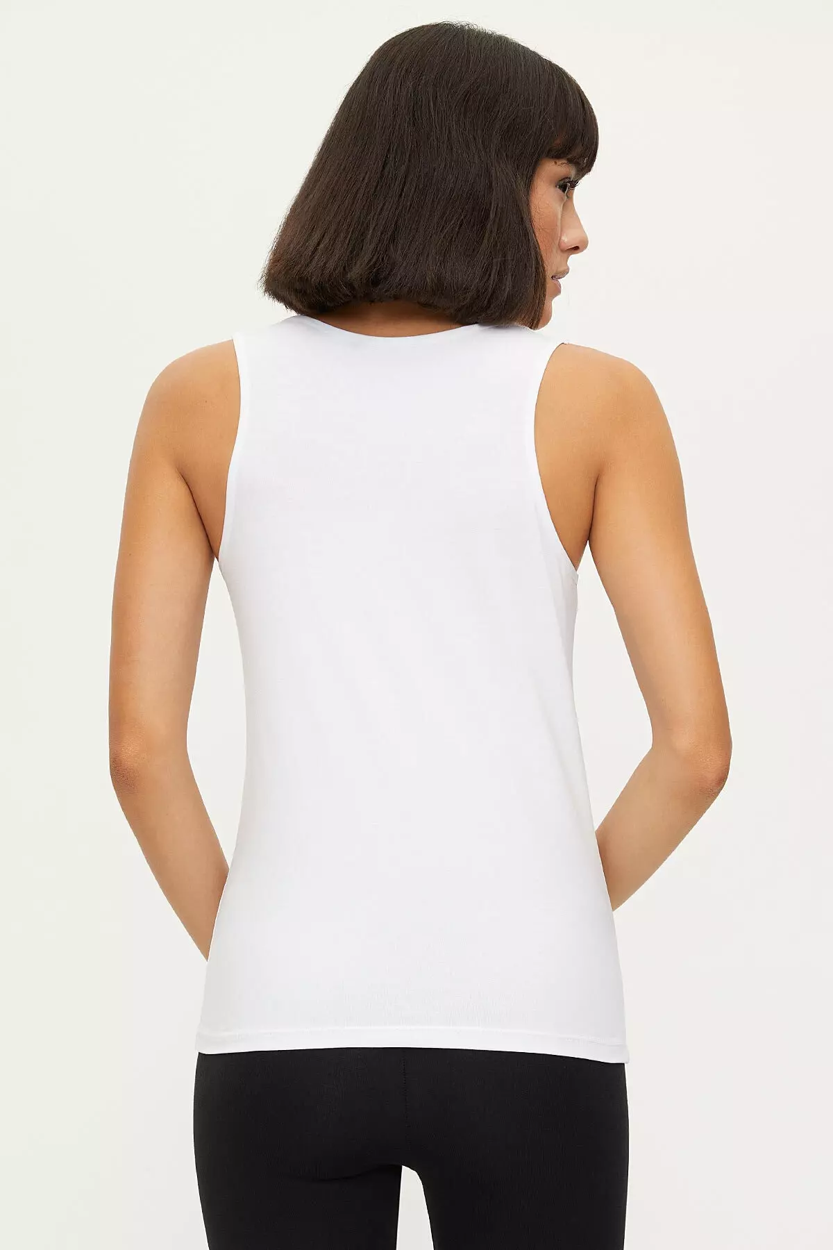 1273 Women's Lycra Wide Strap Lace Tank Top