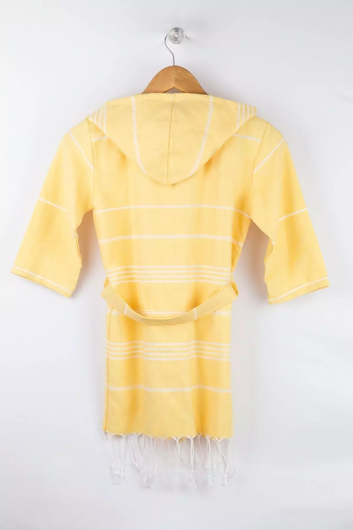 Children's Yellow Bathrobe 100% Cotton Peshtemal