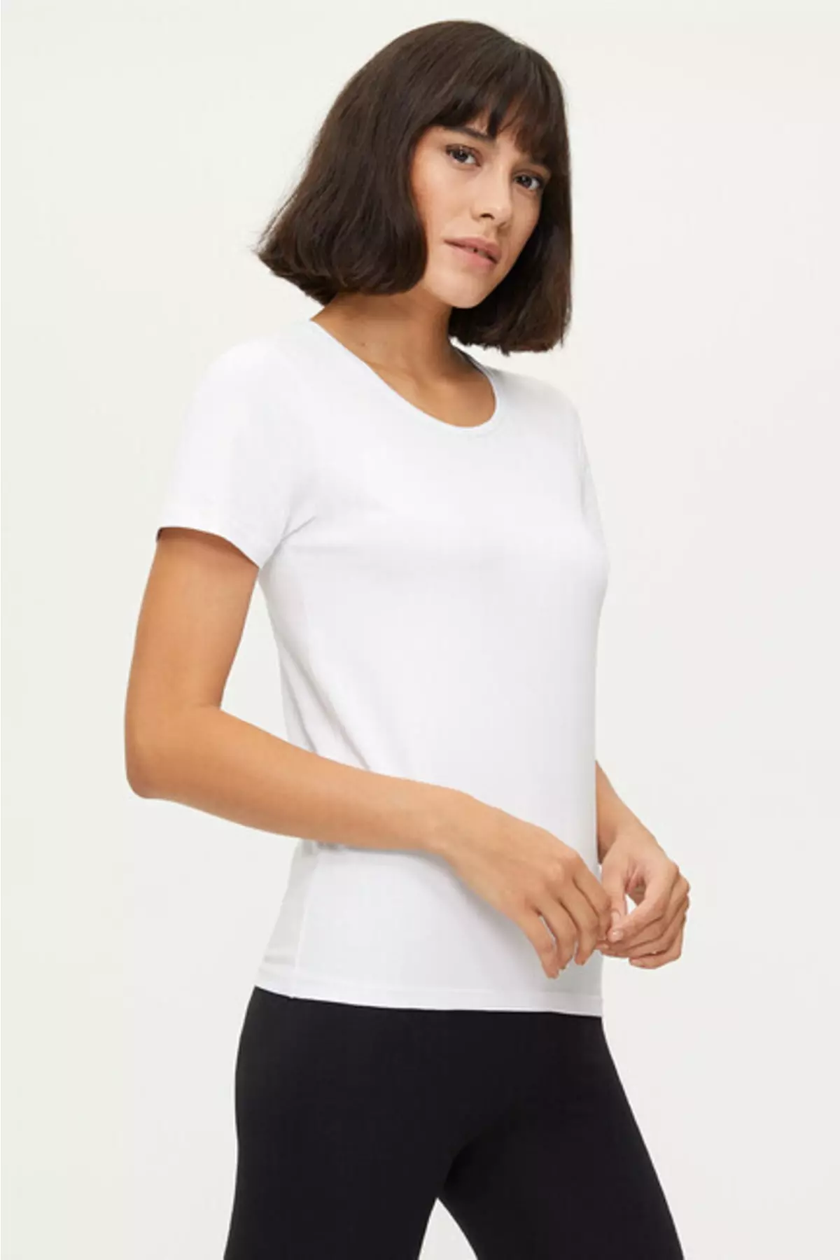 Lycra Women's Basic 2-Piece T-Shirt
