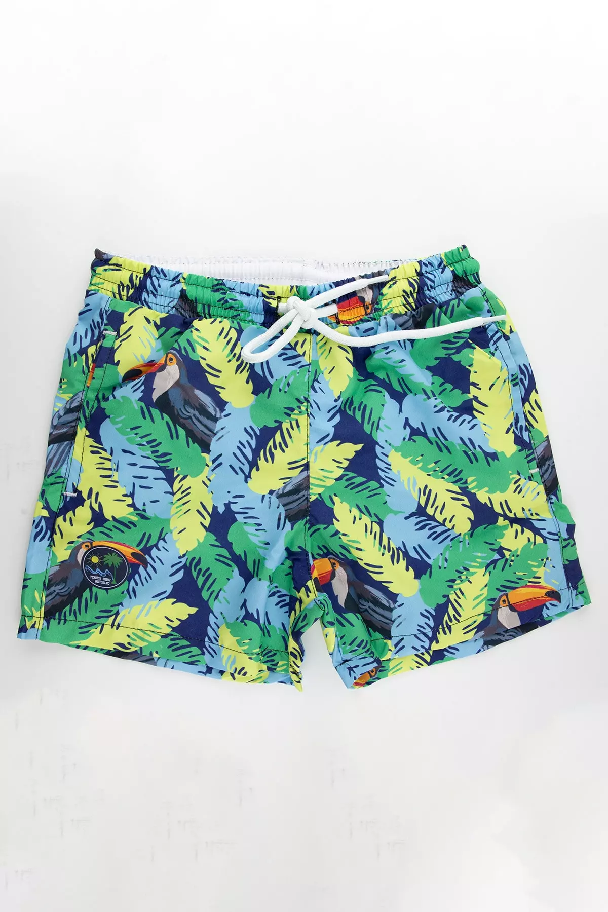 Leaf Patterned Boy's Shorts/Swimwear