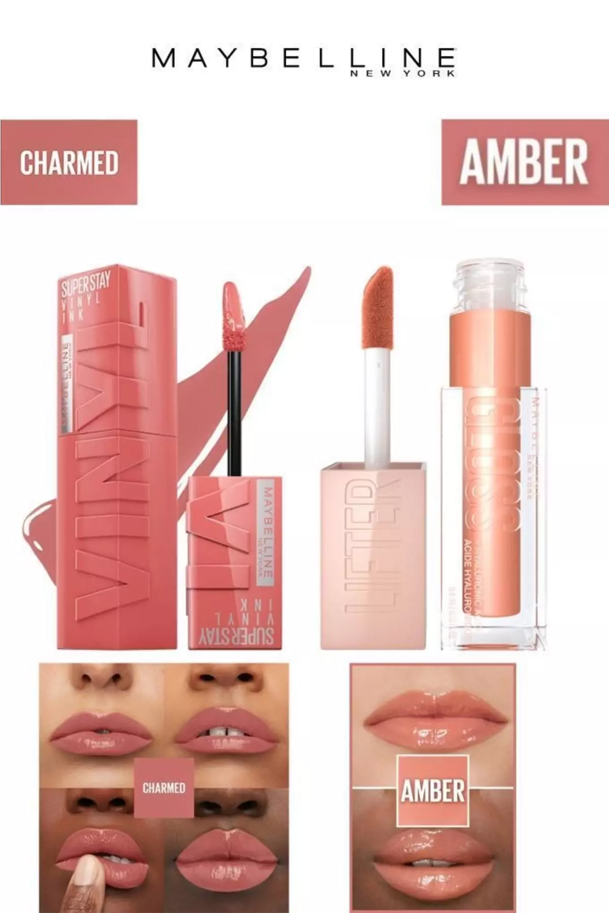 Maybelline Lip Plumper Lip Gloss Set 100