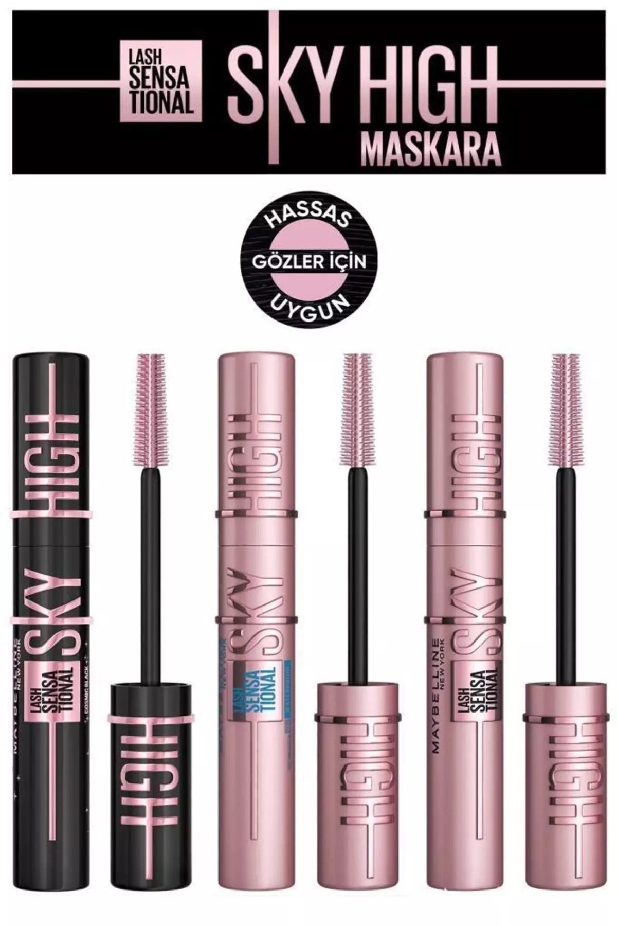 Maybelline Sky High Classic-Extra Black-Waterproof Mascara Set