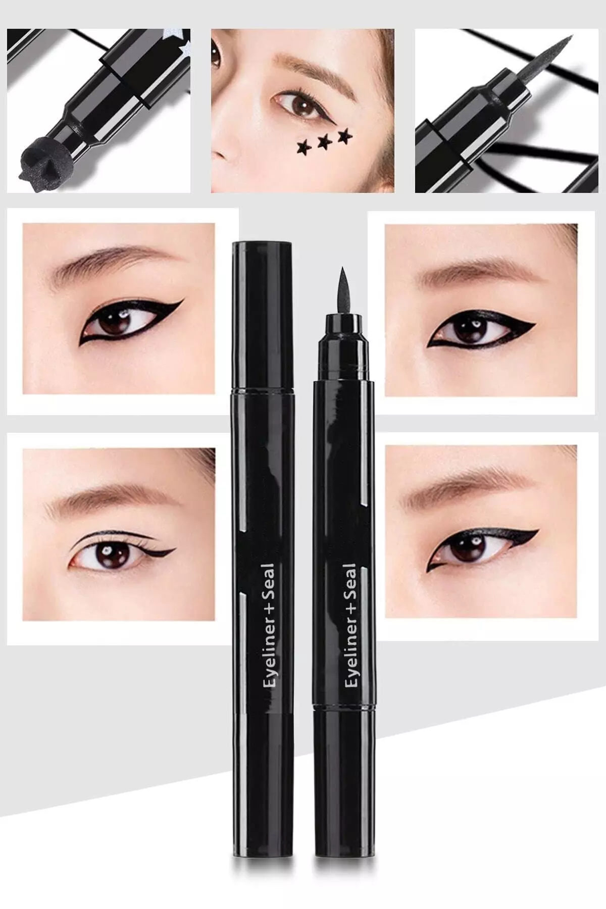 Star Pattern Thick Tip Double-Sided Pen Eyeliner