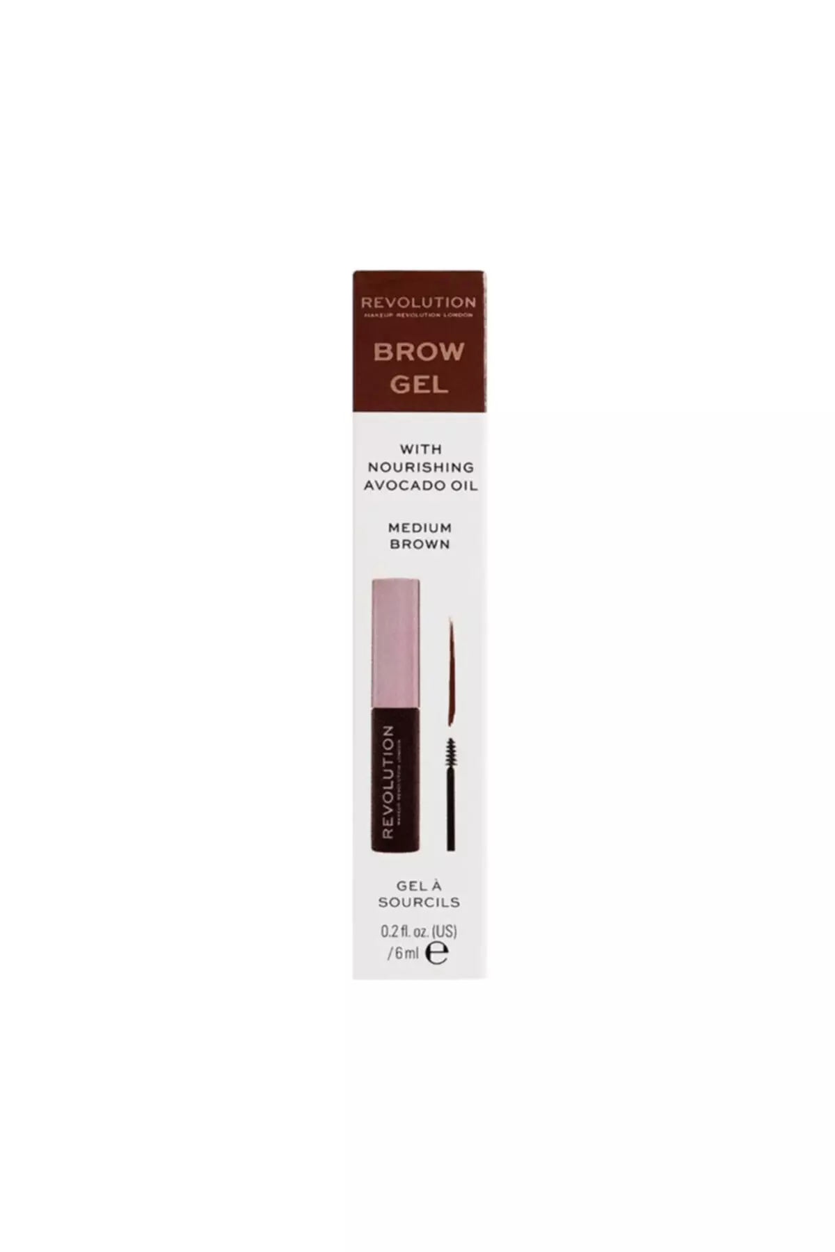 Revolution Brow Gel Medium Brown Eyebrow Gel