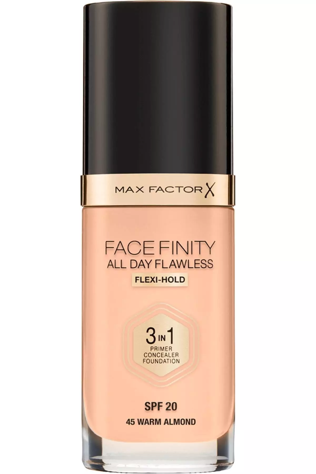 Facefinity 3-in-1 Foundation No: 45 Warm Almond