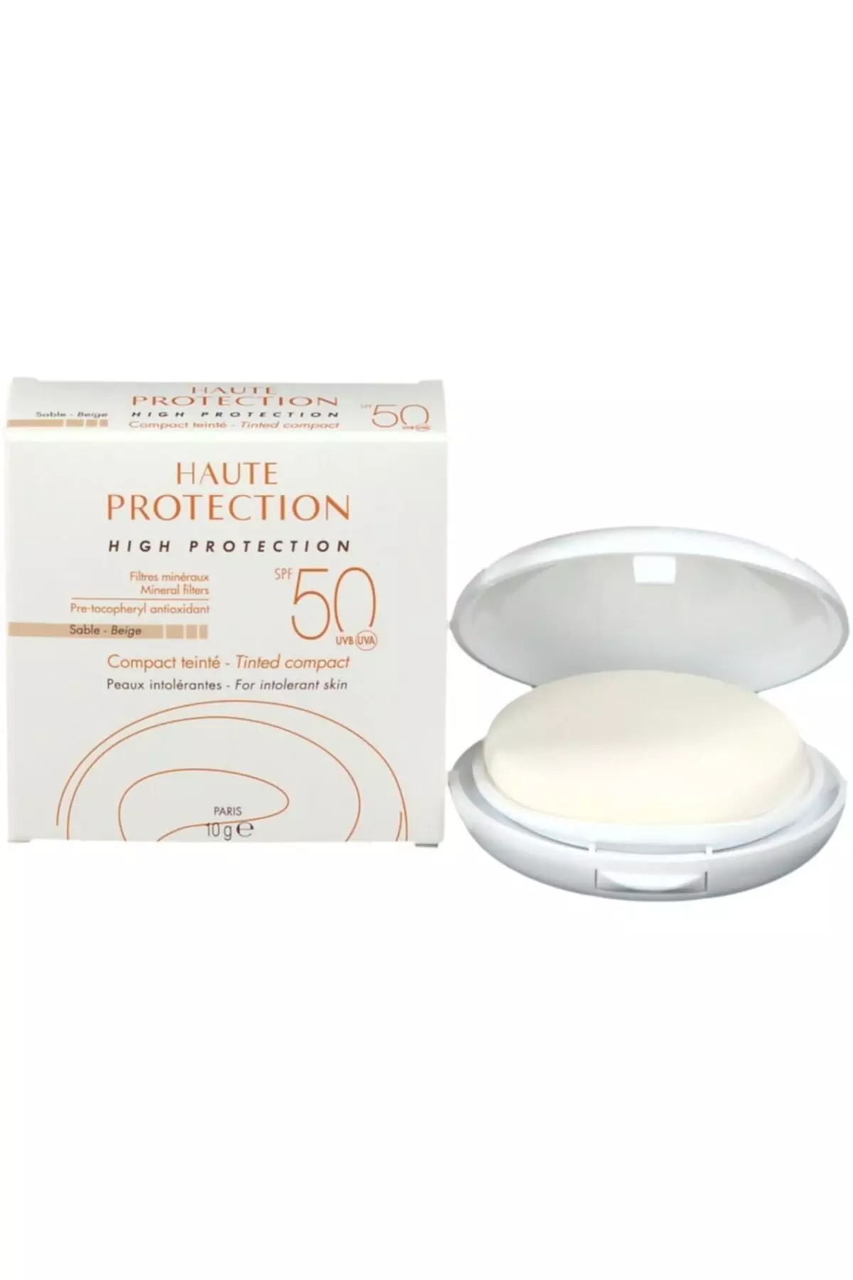 SPF 50 Colored Sunscreen Compact Powder Sable/beige 10 gr
