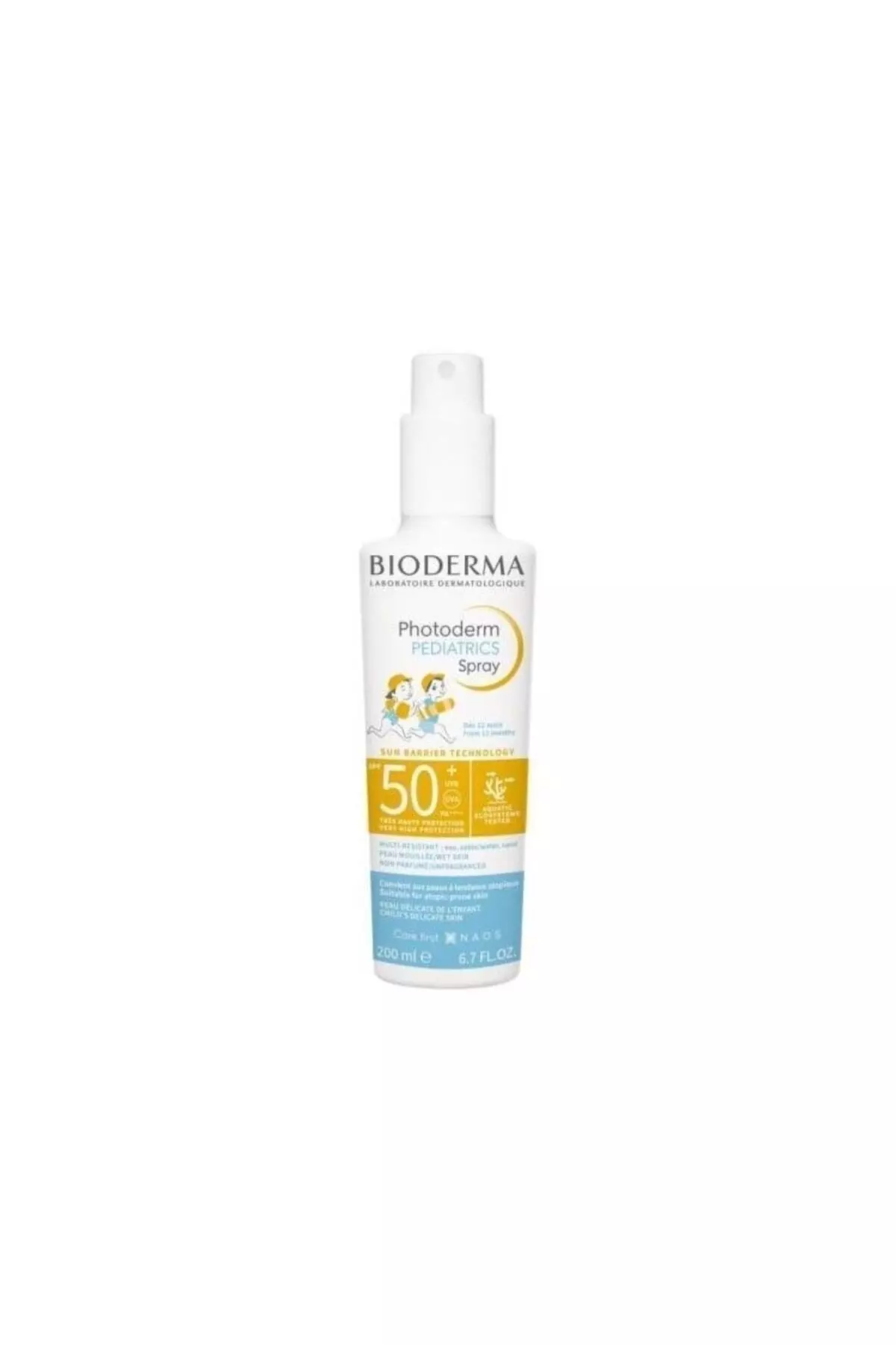 Spray 200 ml for Children and Babies Providing High Protection on Sensitive Skin, Resistant to Water and Fabric