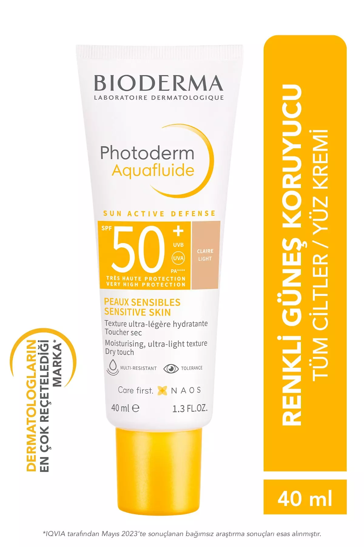 Photoderm Aquafluide Spf 50+ Light 40 ml Face Sunscreen