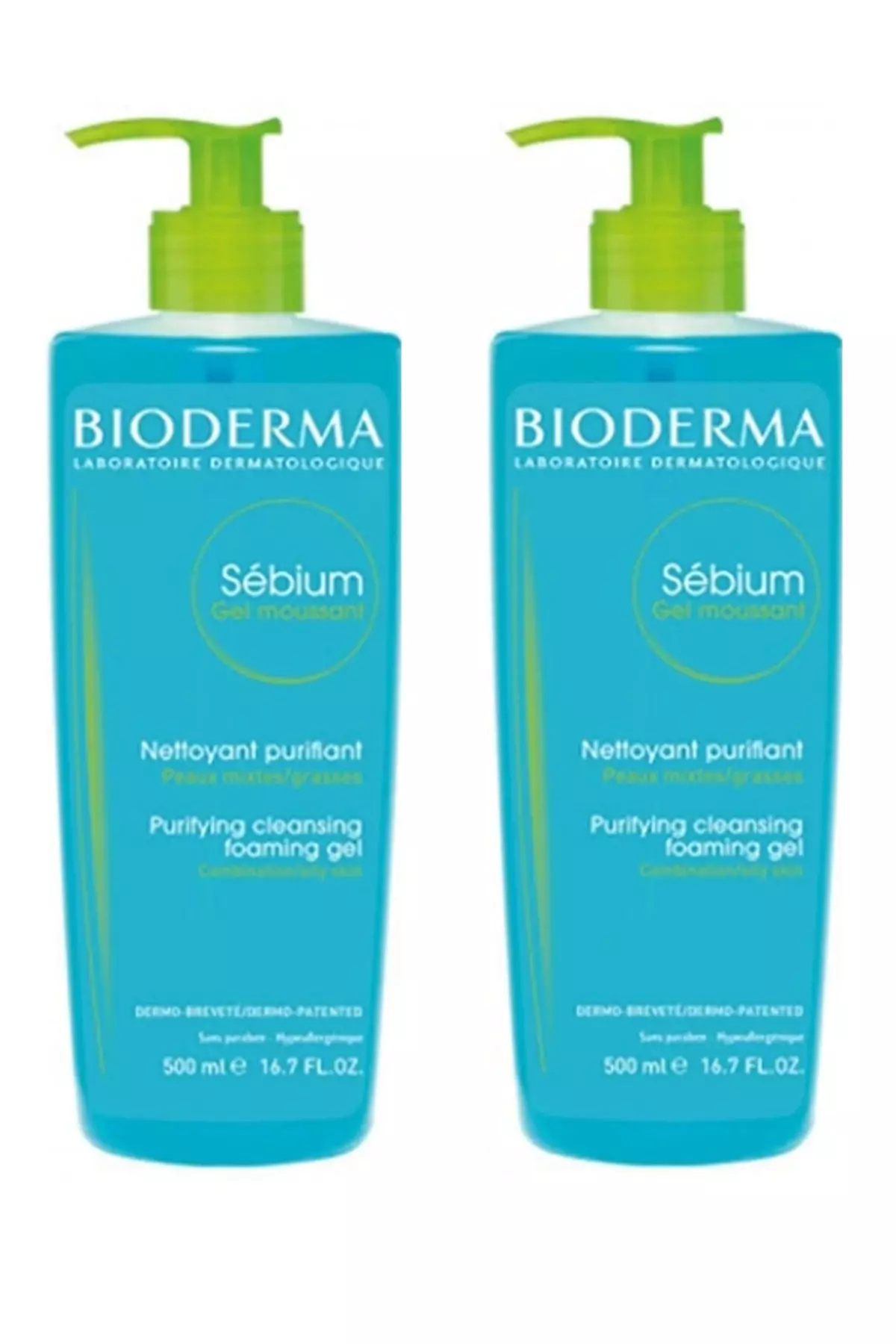 Sebium Foaming Gel 500 ml x 2 Quantity
