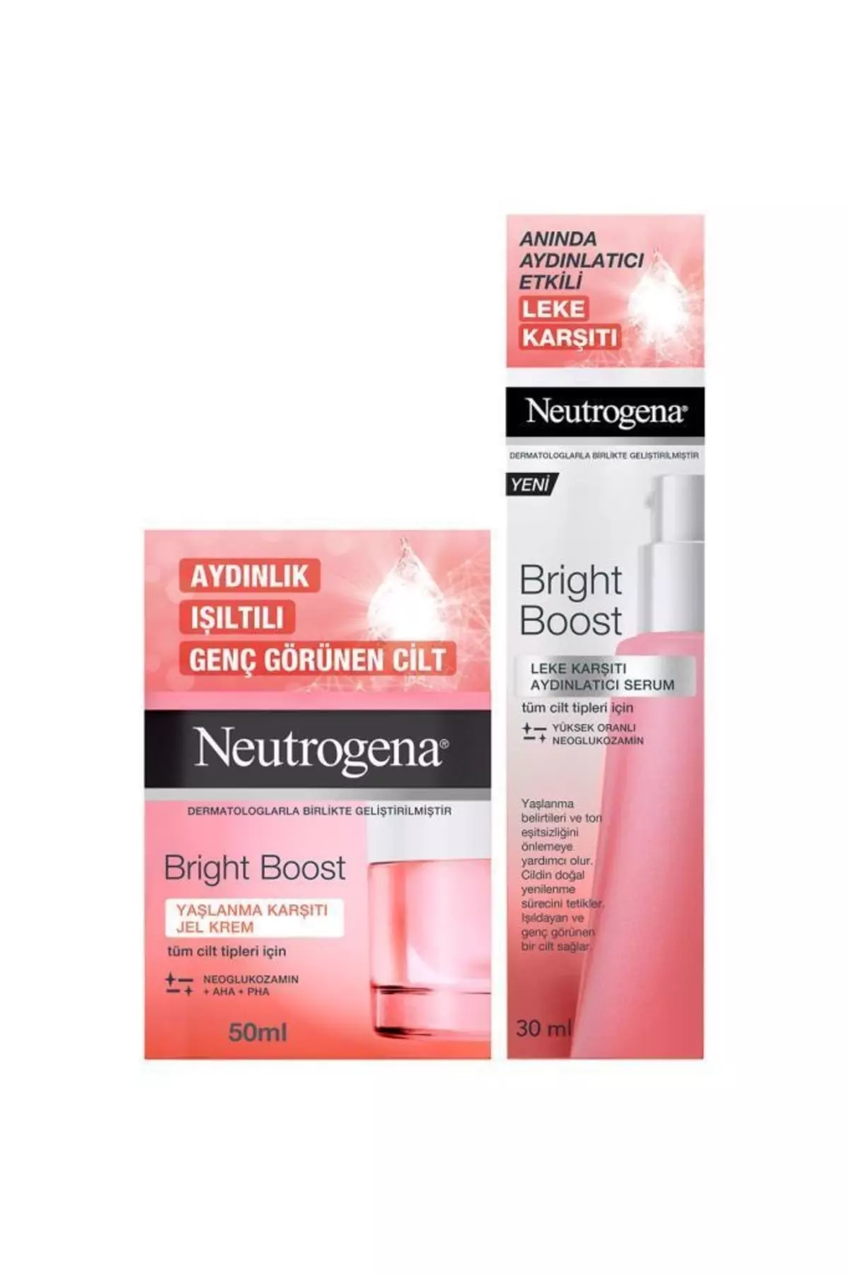 Bright Boost Anti-Aging Gel Cream 50 Ml + Brightening Serum 30 ml
