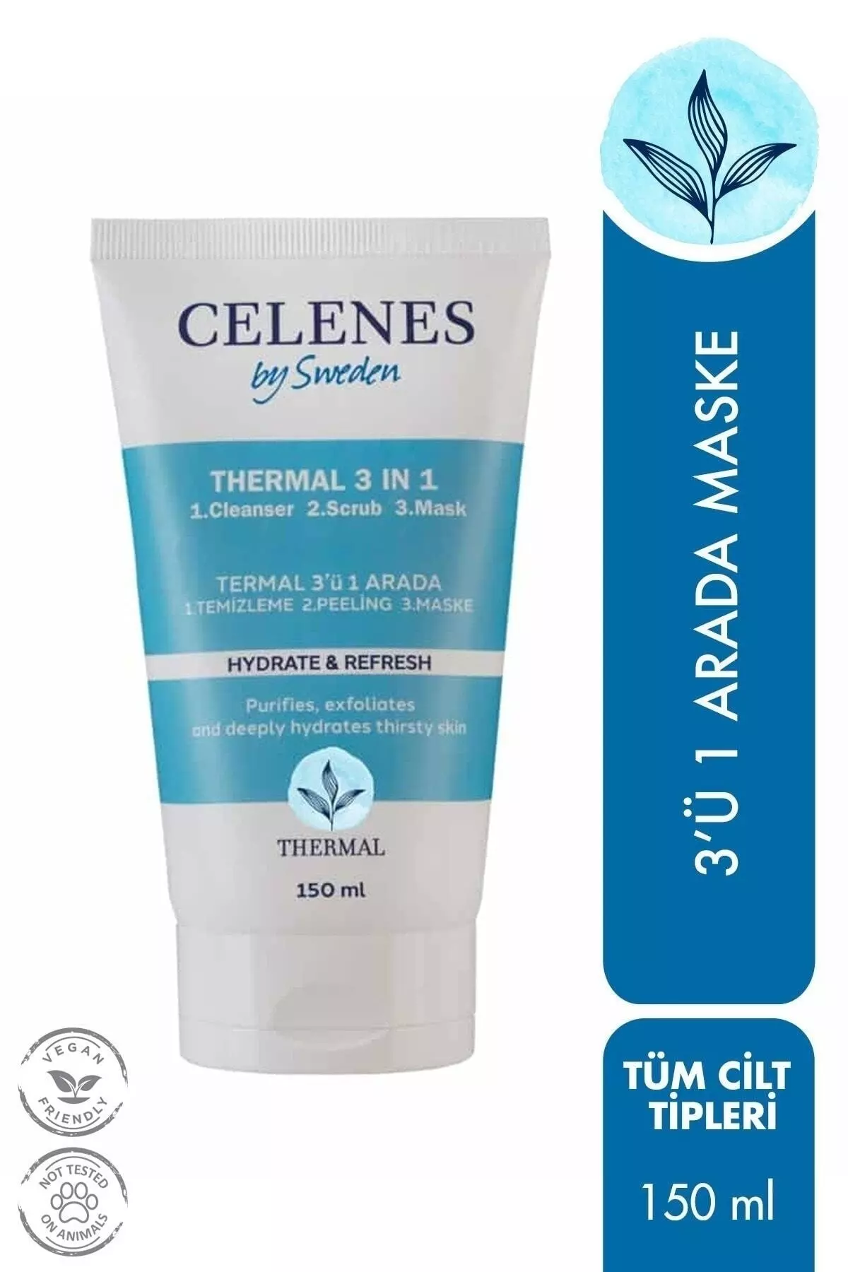 Thermal 3in1 Peeling-mask-cleanser 150ml For All Skin Types.