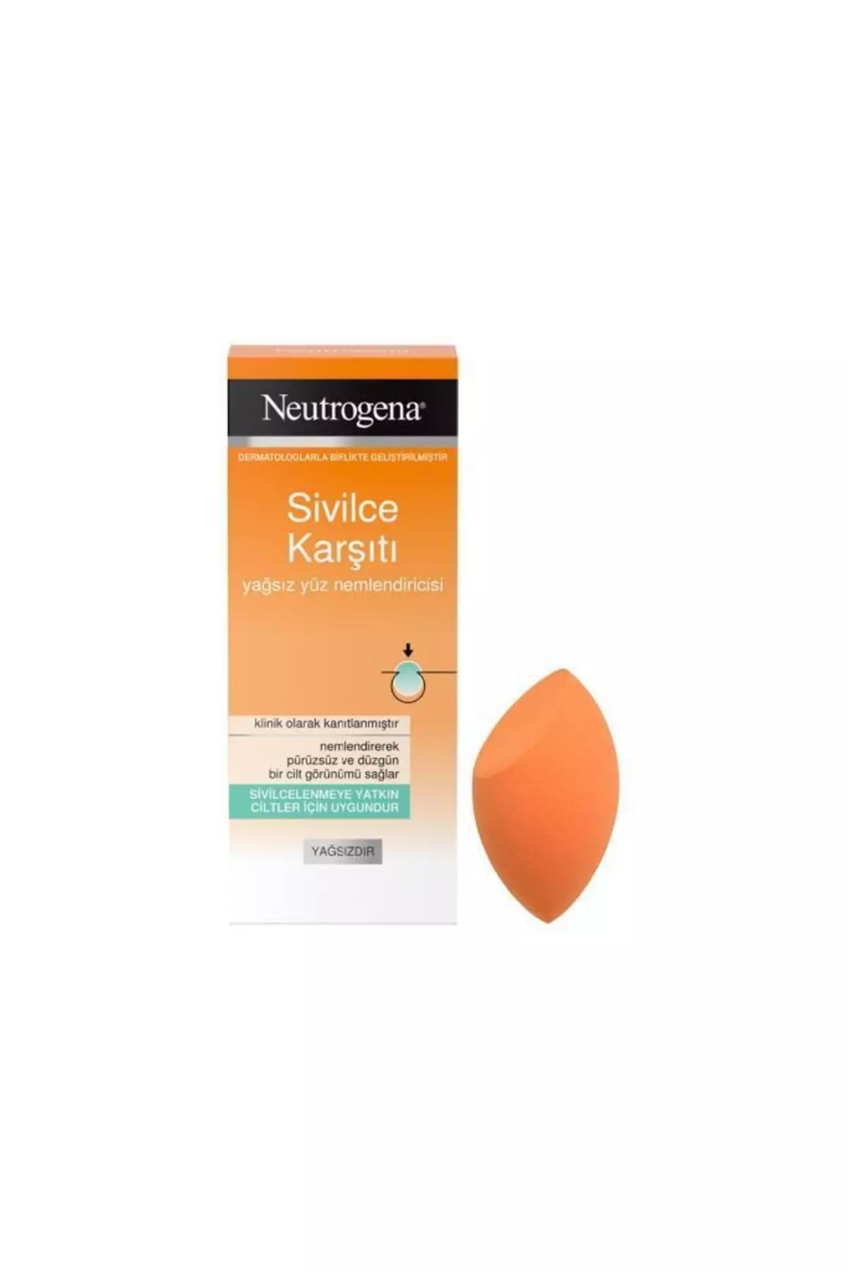 Acne-Fighting Moisturizer 50 ml + Makeup Sponge Gift