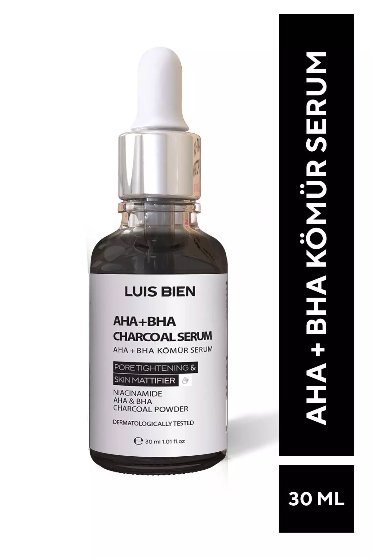 Active Charcoal Infused Niacinamide Rich Skin Imperfections Resisting Aha Bha Serum 30 Ml