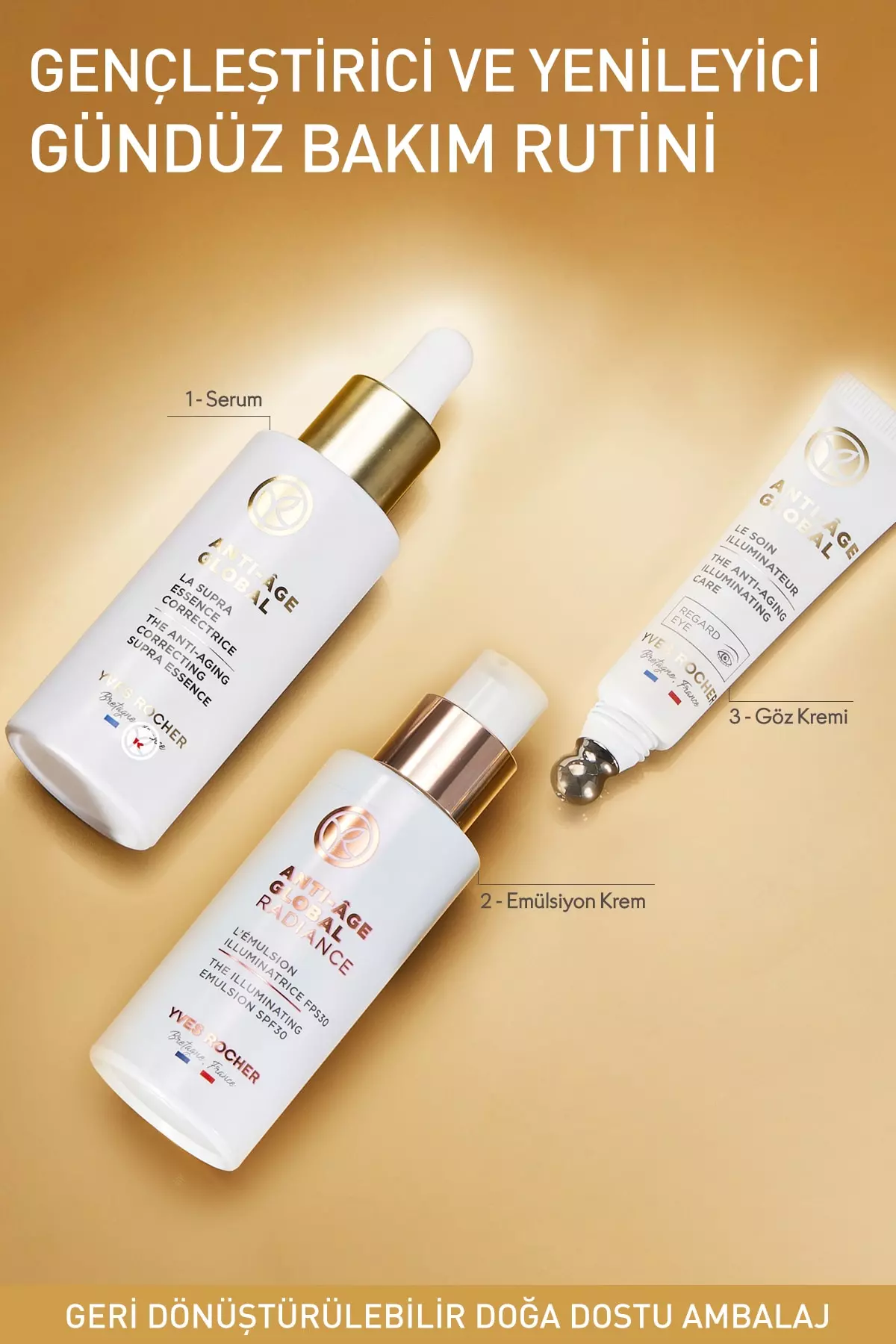 Spot and Aging Resistant Herbal Root Cell Care Anti-age Global Radiance- Vitamin E - 30 Spf Cream