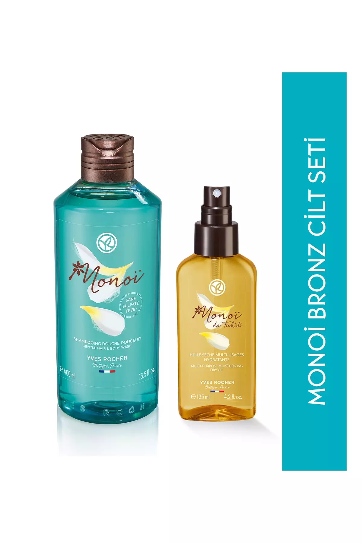 Boy Monoi Shower Gel, Tanning Oil Set