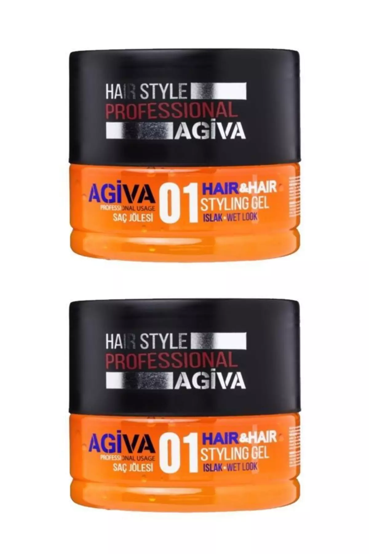 Hair Styling Gel 01 Wet Look 700 Ml X2