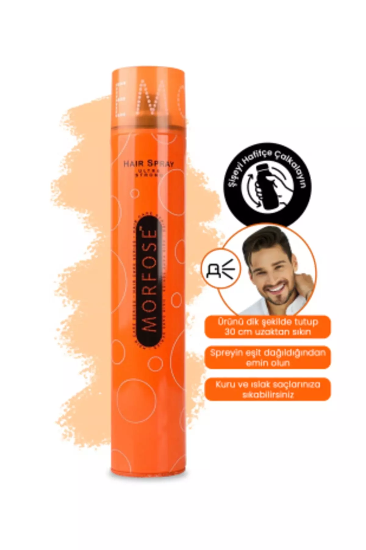 3x400 ml Hair Spray Orange