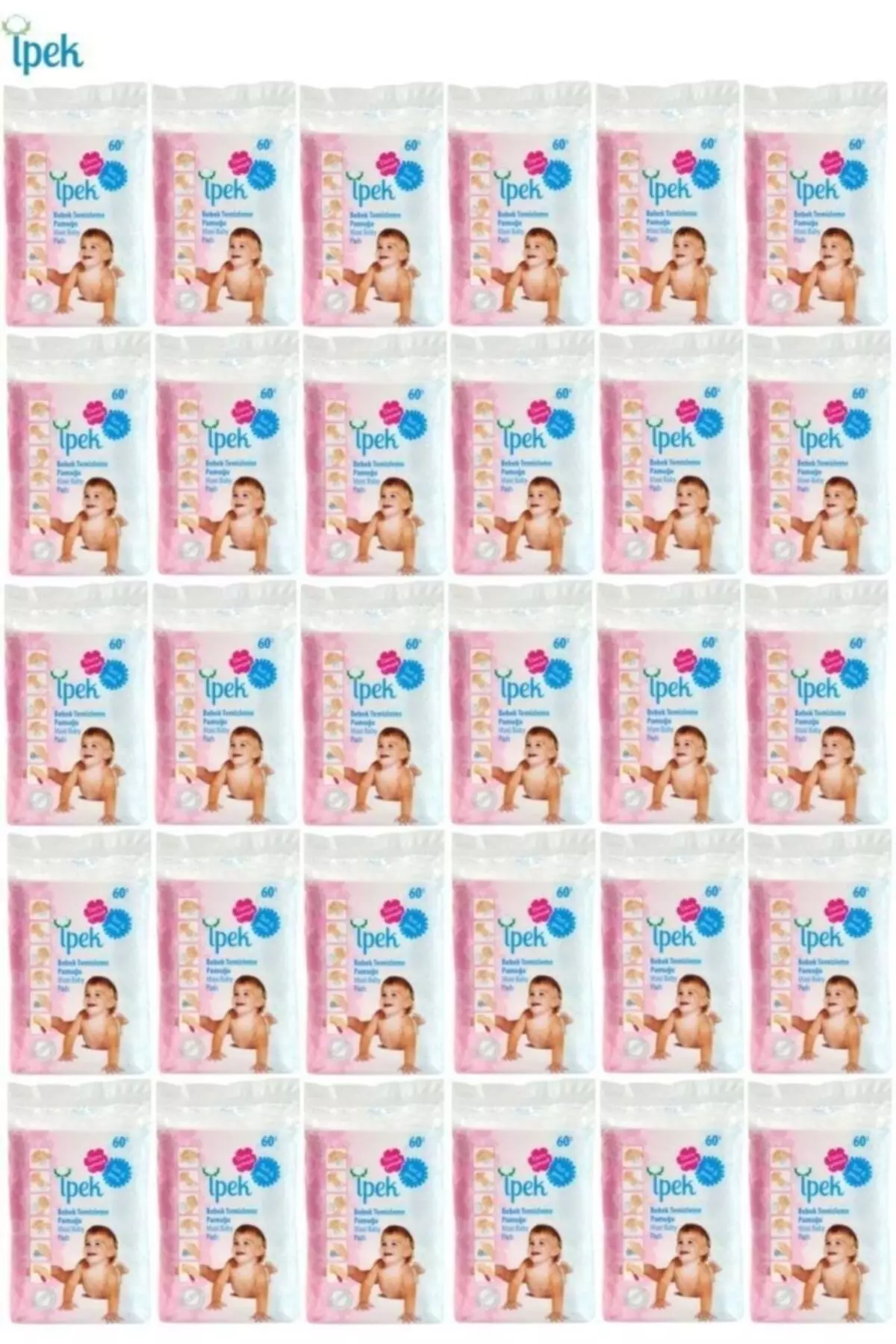 Maxi Baby Cleaning Cotton 60 Pieces 30 Pack