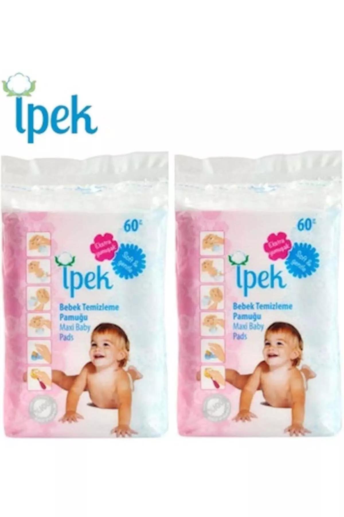 Baby Cleaning Cotton 120 Pieces (2pk*60)