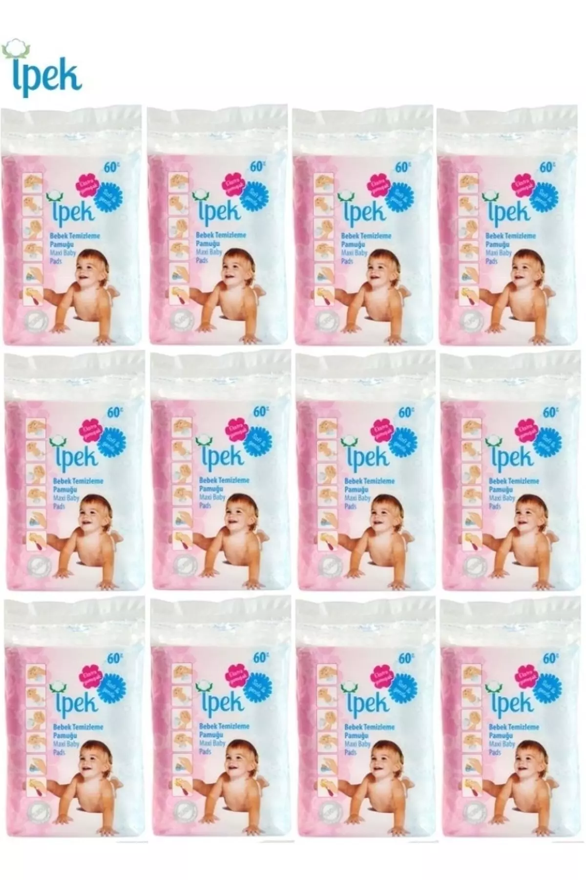 Baby Cleaning Cotton 720 Pieces (12pk*60)