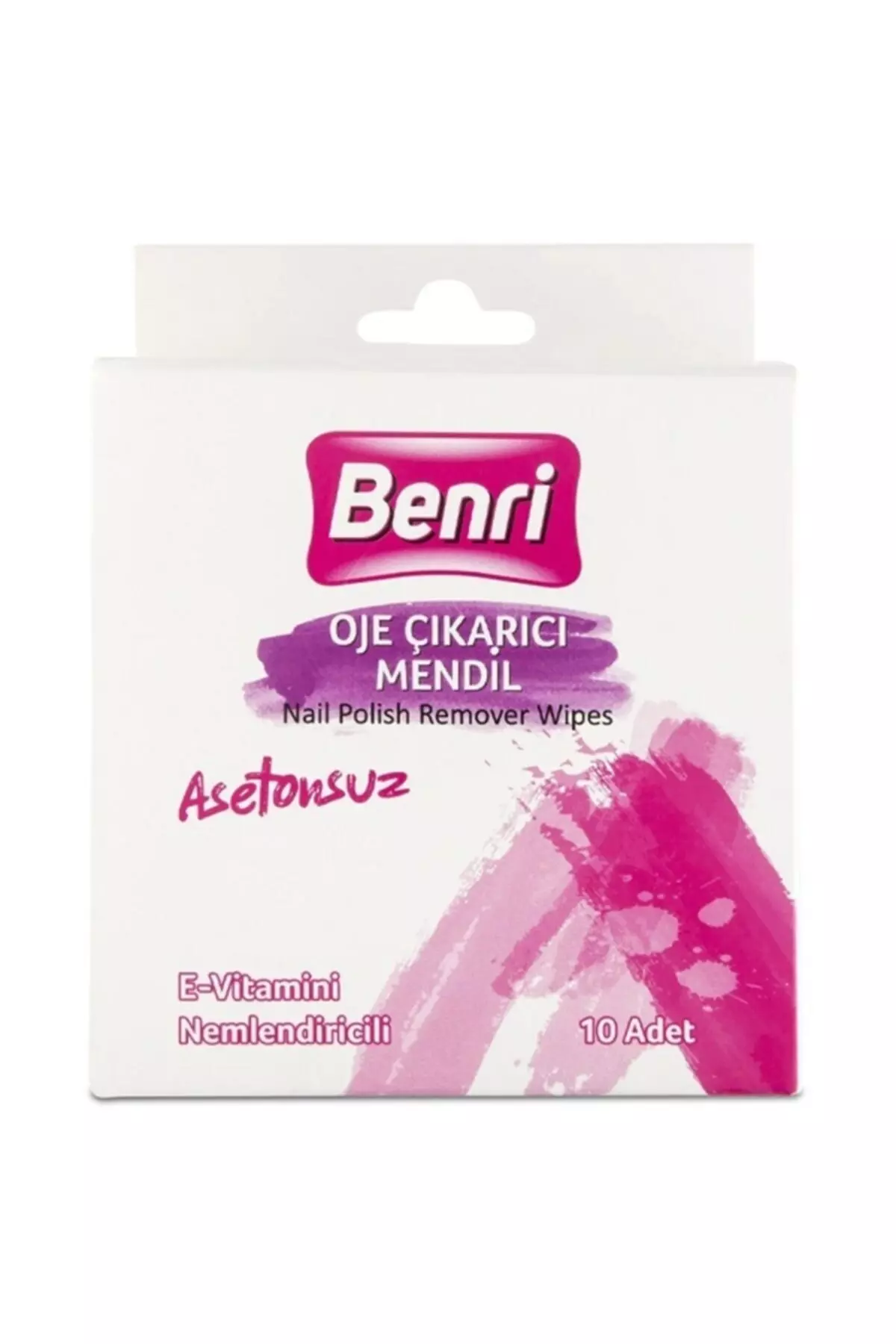 Acetone-free Nail Polish Remover Wipes 10-pack