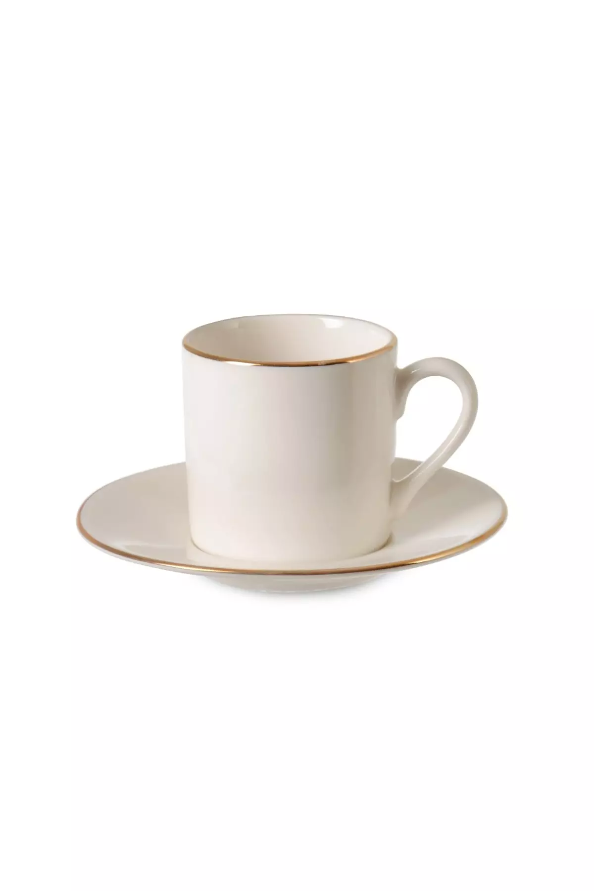 12 Piece Coffee Cup Set - White - 110 ml