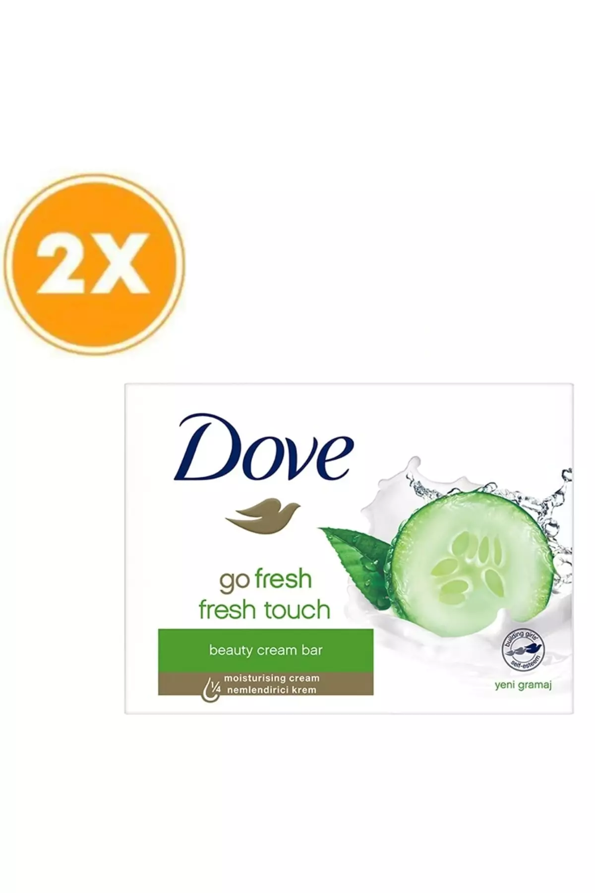 Cucumber Extract Moisturizing Soap 90g X2