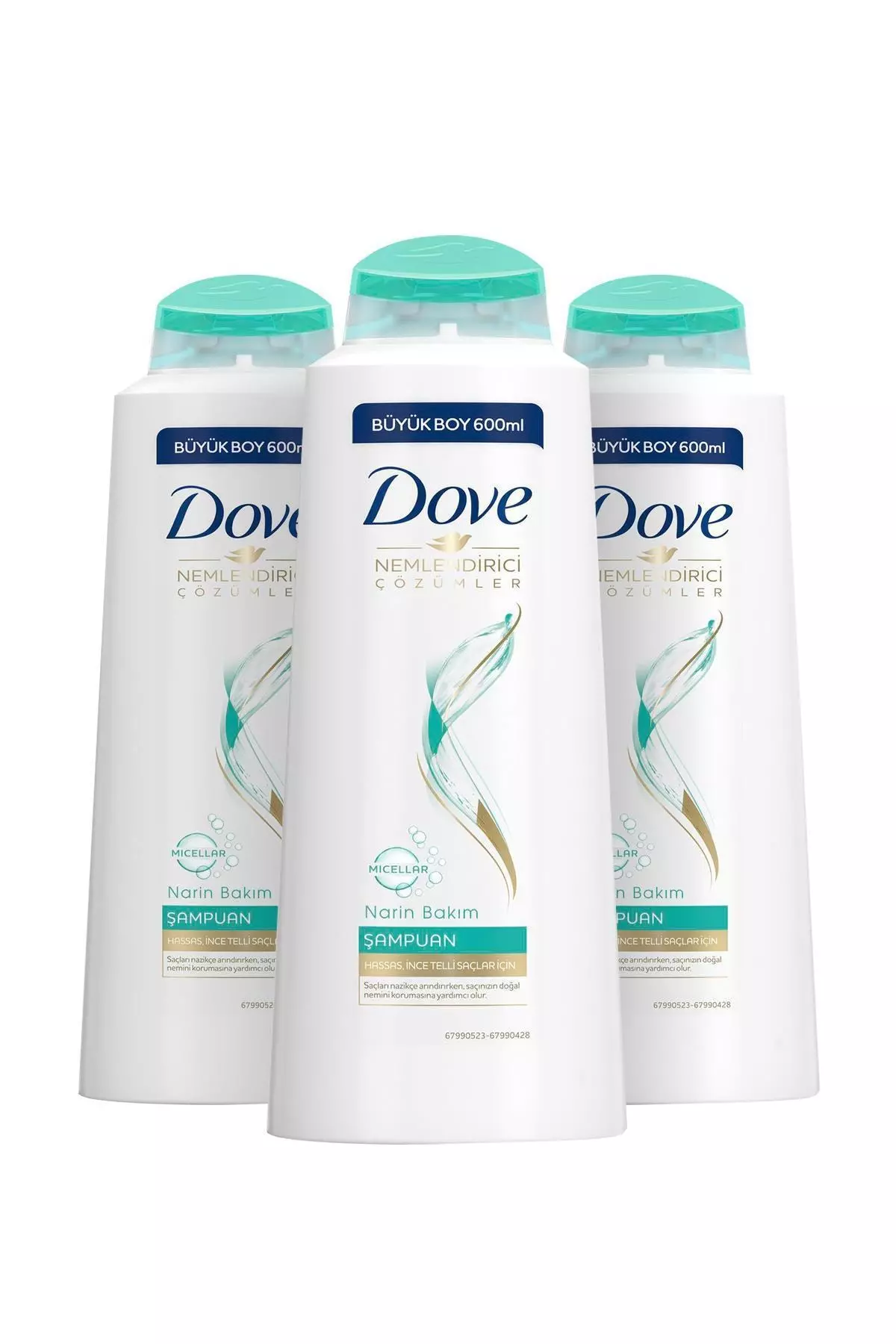 Gentle Care Shampoo 600 ml X3