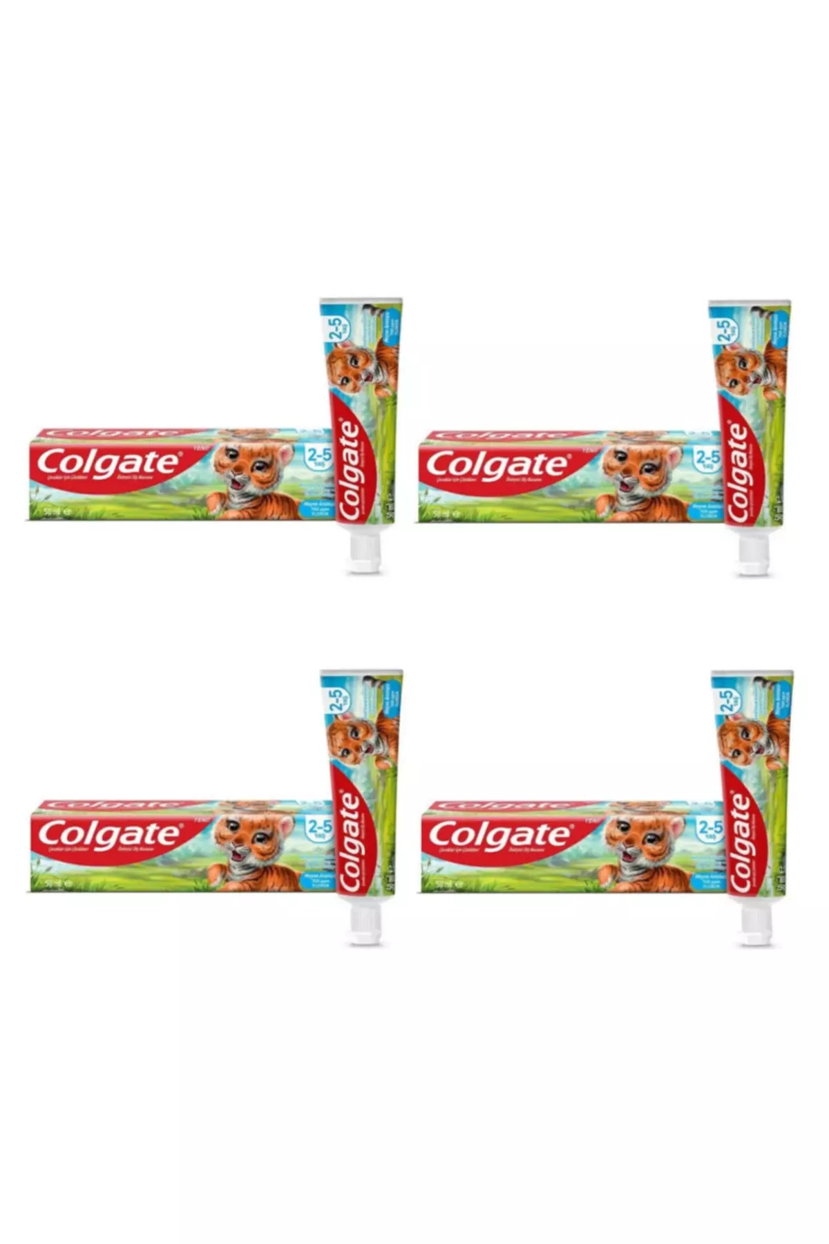 Children's Toothpaste 50 Ml 2-5 Years (4 Pieces)